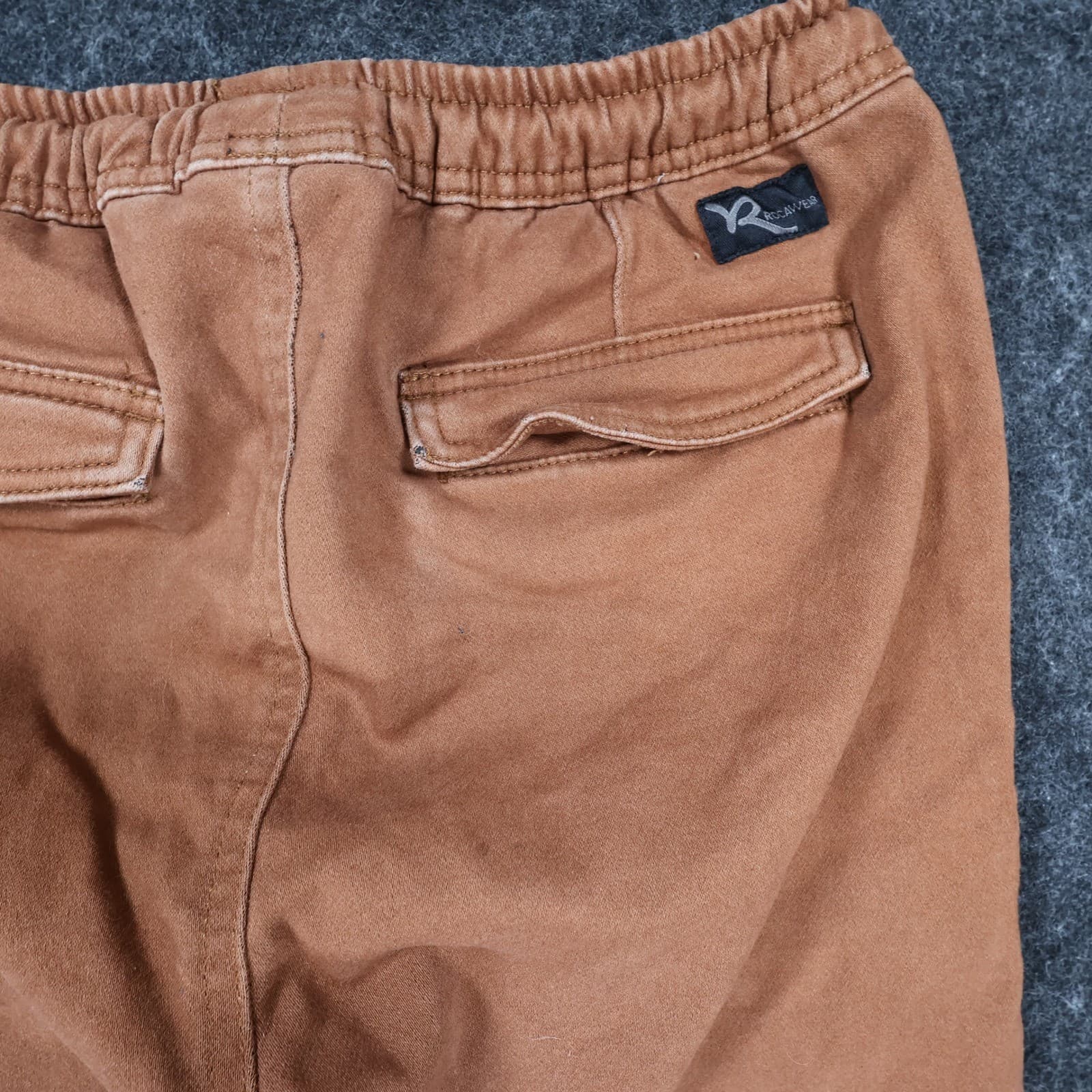 Rocawear Cargo Jogger Pants Boys L 14/16 Brown Cotton Stretch Utility Streetwear - Thumbnail 11