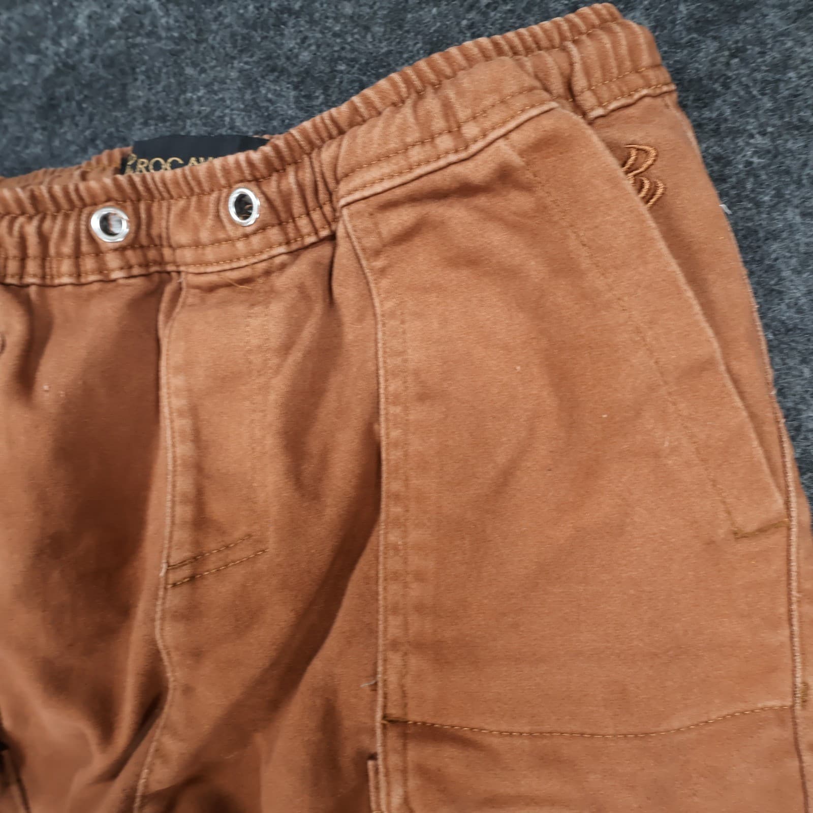 Rocawear Cargo Jogger Pants Boys L 14/16 Brown Cotton Stretch Utility Streetwear - Thumbnail 14