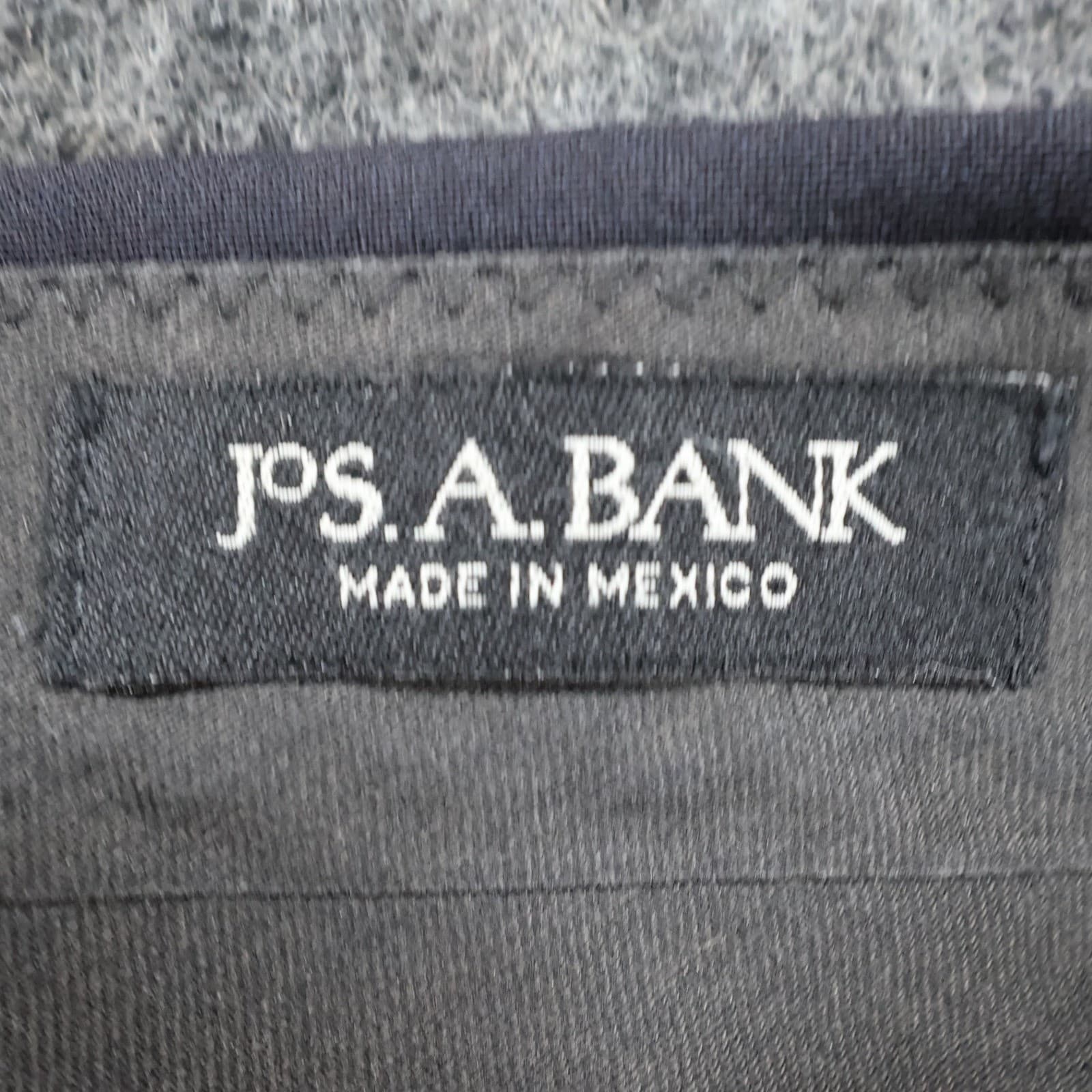 Jos. A. Bank Dress Pants Mens 34x27 Gray Wool Pinstripe Straight Trousers - Thumbnail 7