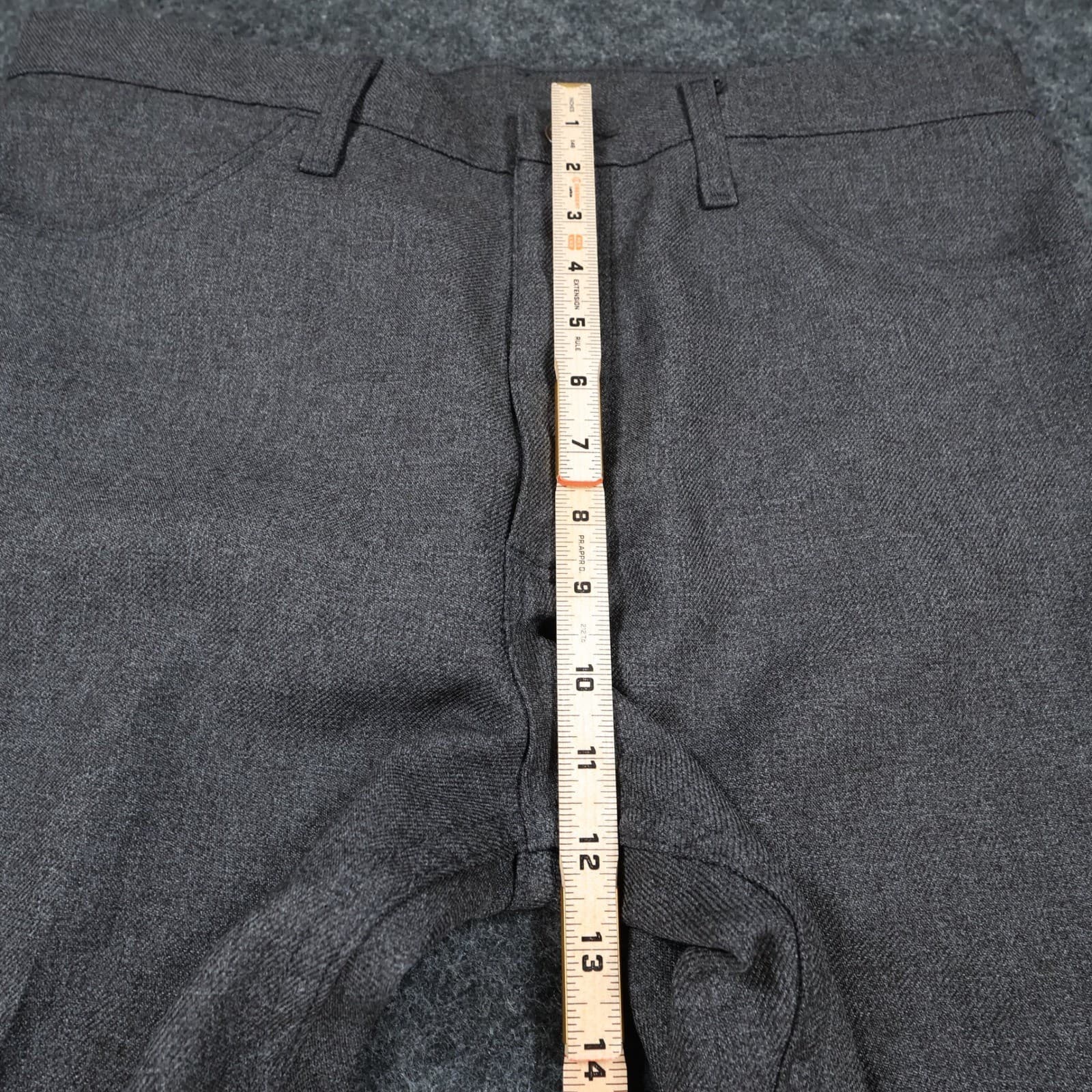 Wrangler Wrancher Dress Jeans Mens 36x30 Gray Polyester Regular Western Cowboy - Thumbnail 5