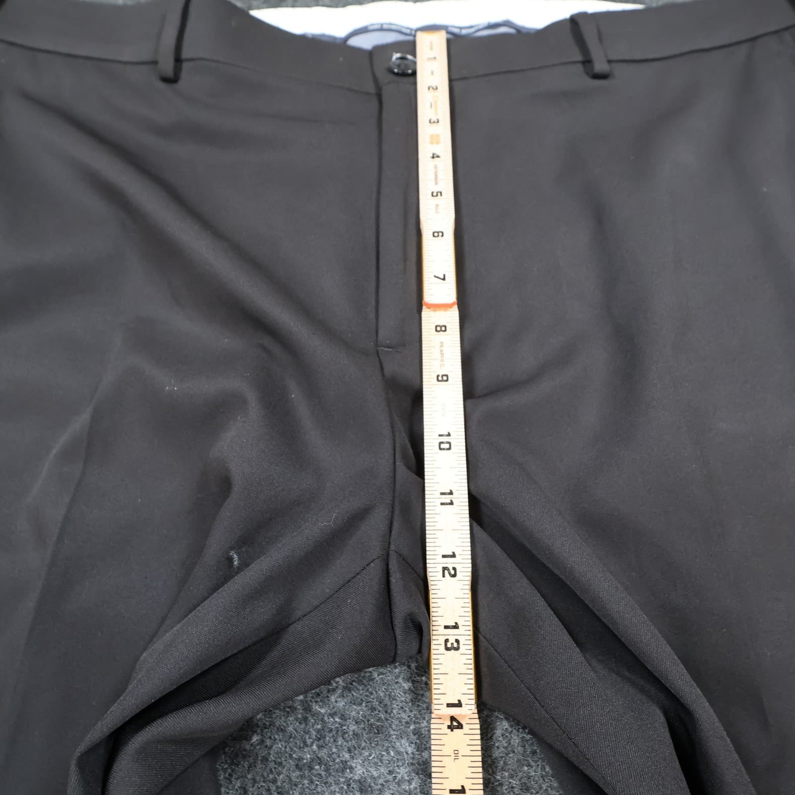 Hart Schaffner Marx Dress Pants Mens 40x32 Black Polyester State Street Slacks - Thumbnail 5