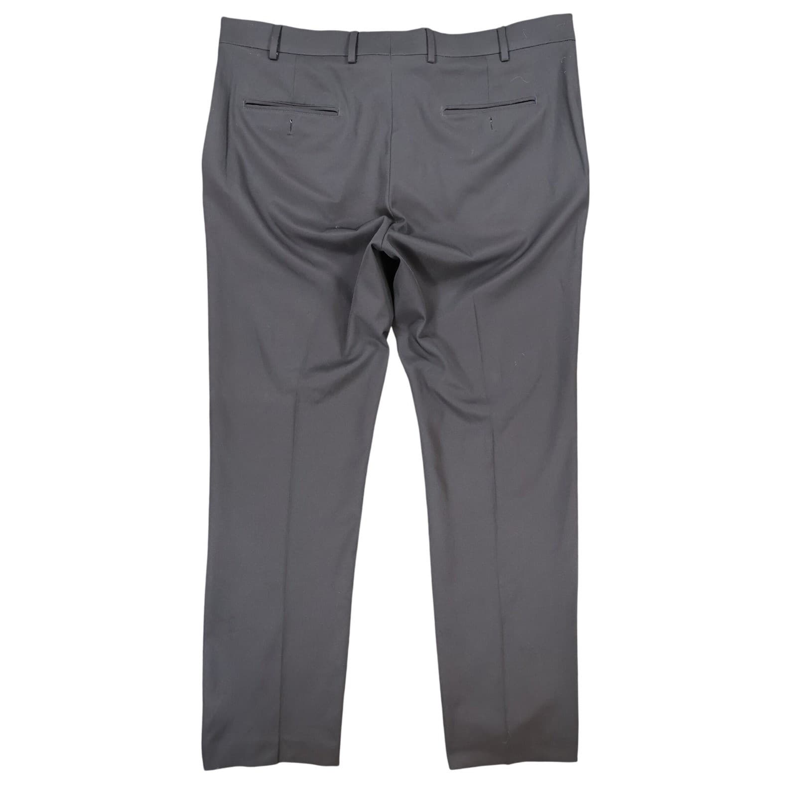 Hart Schaffner Marx Dress Pants Mens 40x32 Black Polyester State Street Slacks - Thumbnail 2