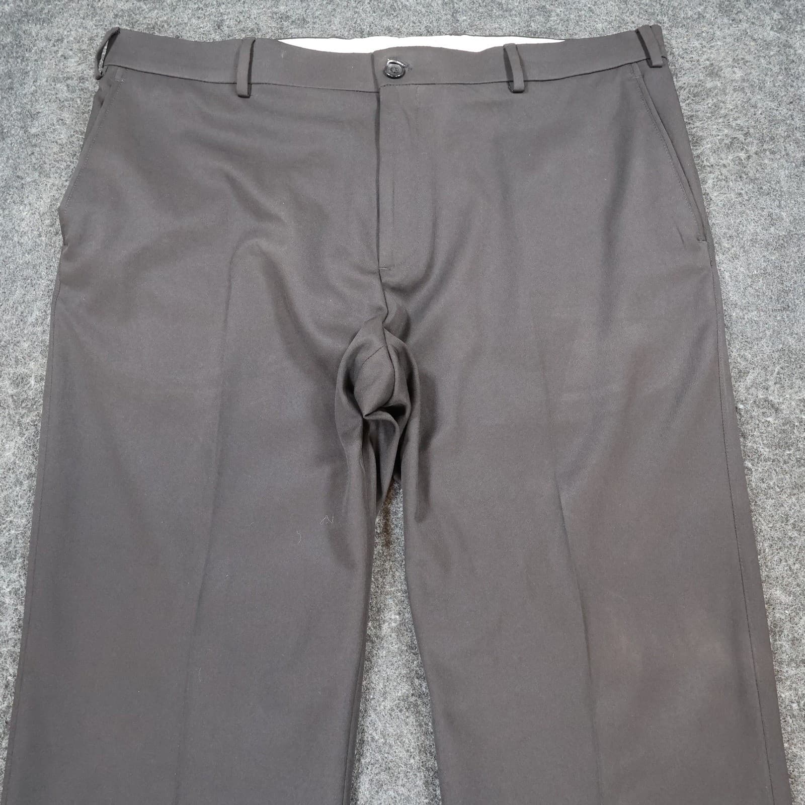 Hart Schaffner Marx Dress Pants Mens 40x32 Black Polyester State Street Slacks - Thumbnail 8