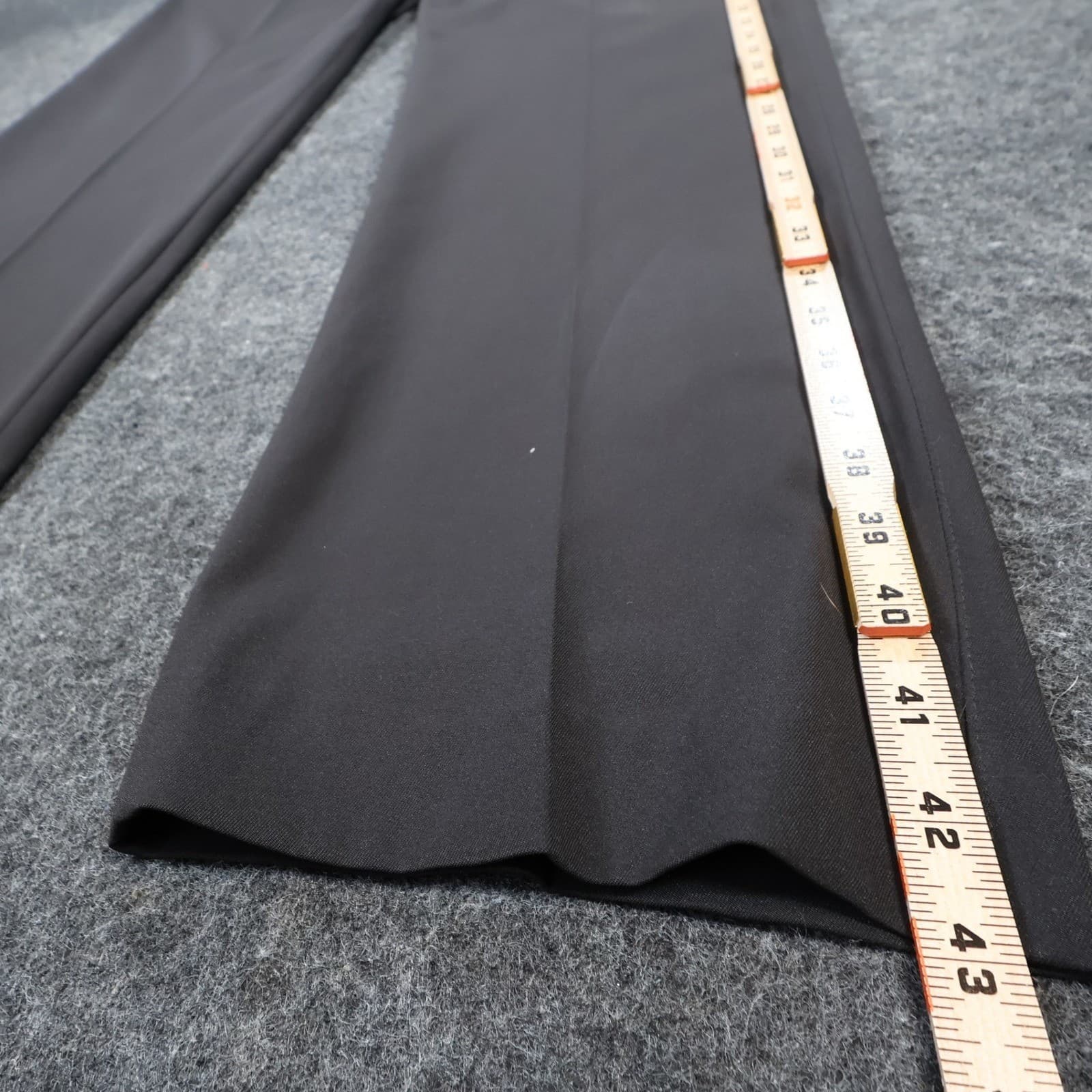 Hart Schaffner Marx Dress Pants Mens 40x32 Black Polyester State Street Slacks - Thumbnail 3