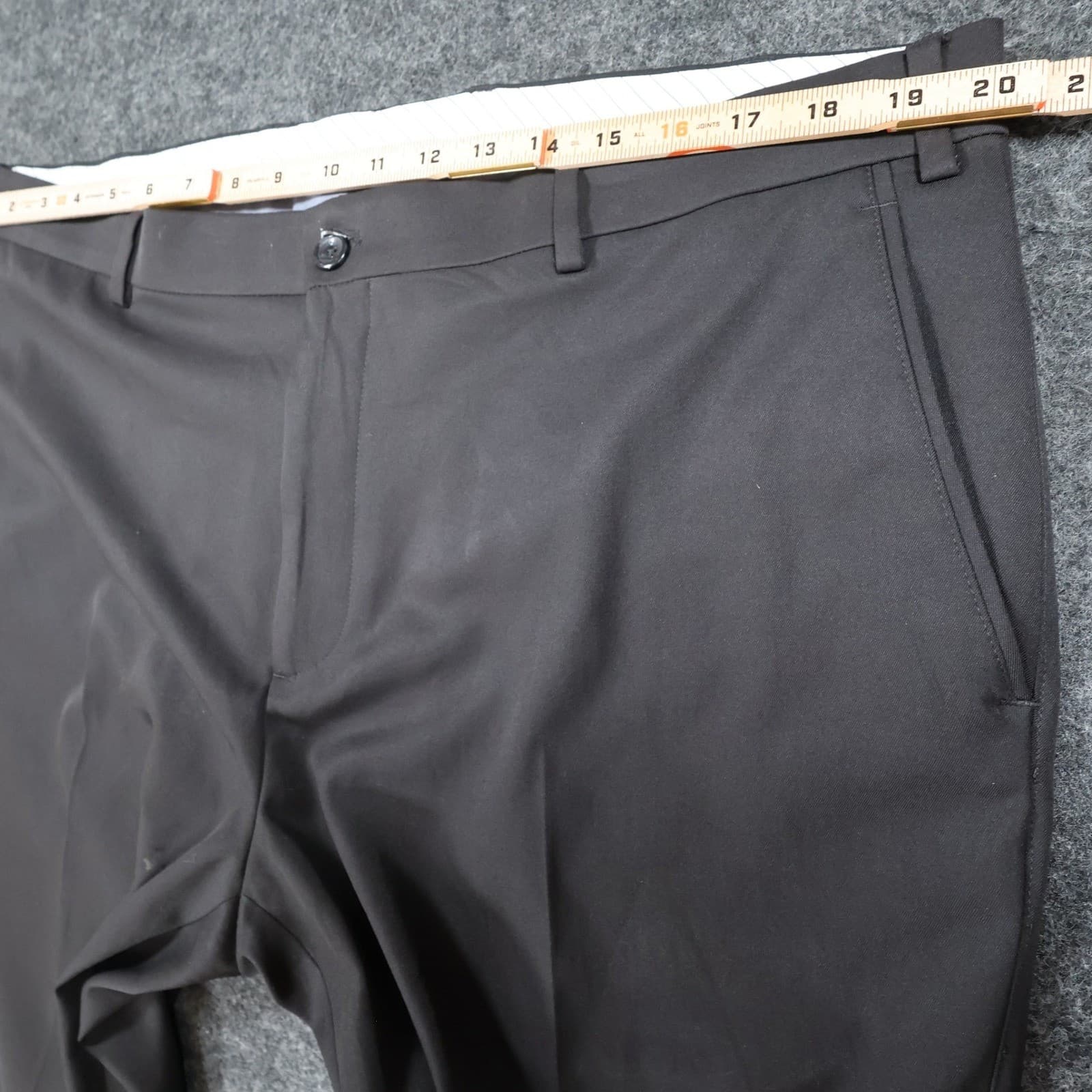 Hart Schaffner Marx Dress Pants Mens 40x32 Black Polyester State Street Slacks - Thumbnail 6