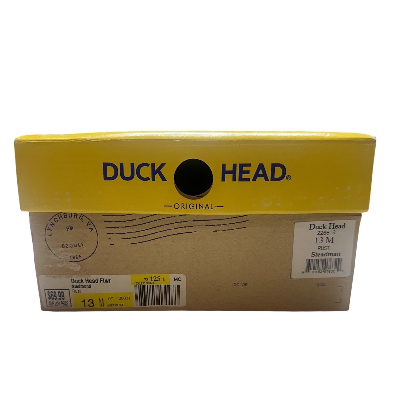 Duck Head Steadman Oxford Mens 13 M Rust Brown NEW Leather Dress Shoes 226610 - Thumbnail 8