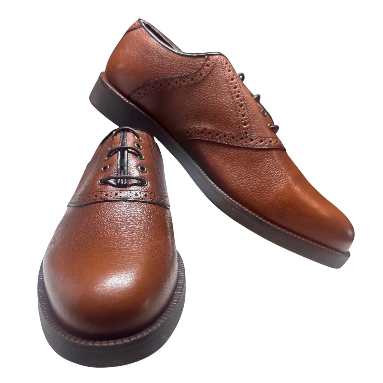 Duck Head Steadman Oxford Mens 13 M Rust Brown NEW Leather Dress Shoes 226610 - Thumbnail 3