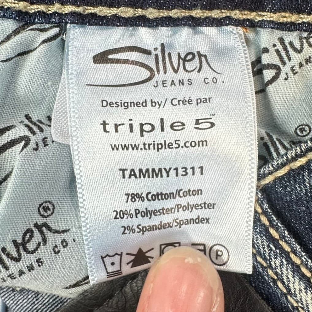 Silver Jeans Co Tammy Slim Bootcut Girls Size 10 Blue Denim Stretch Mid Rise NEW - Thumbnail 10