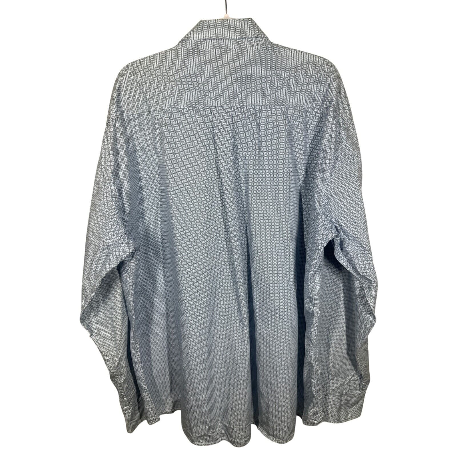 Red River Outfitters Mens Blue Patten Button Down Size 3XL - Thumbnail 2