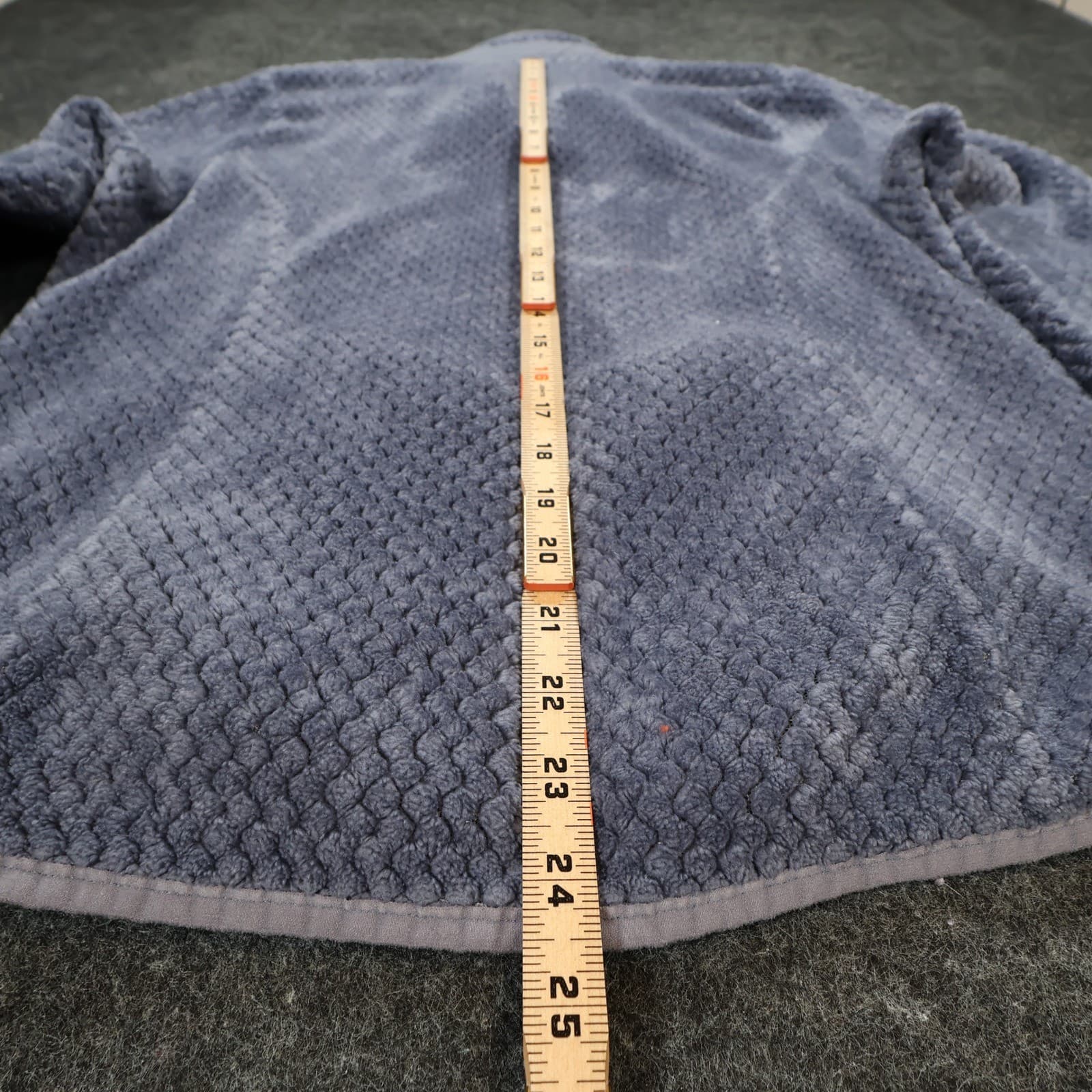Eddie Bauer Fleece Pullover Womens Small Blue Polyester Snap Neck Honeycomb Cozy - Thumbnail 5