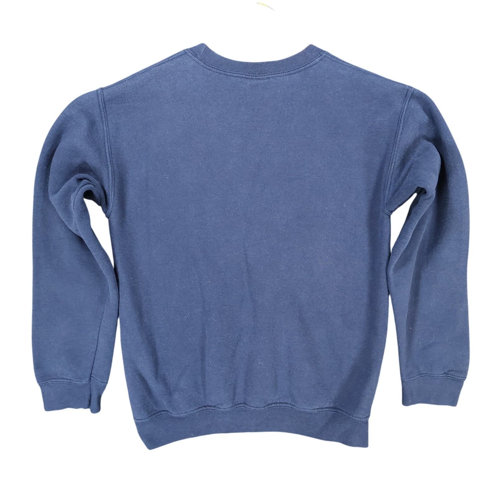 Gildan Breckenridge Colorado Sweatshirt Unisex Small Navy Blue Cotton Blend Crew - Thumbnail 2