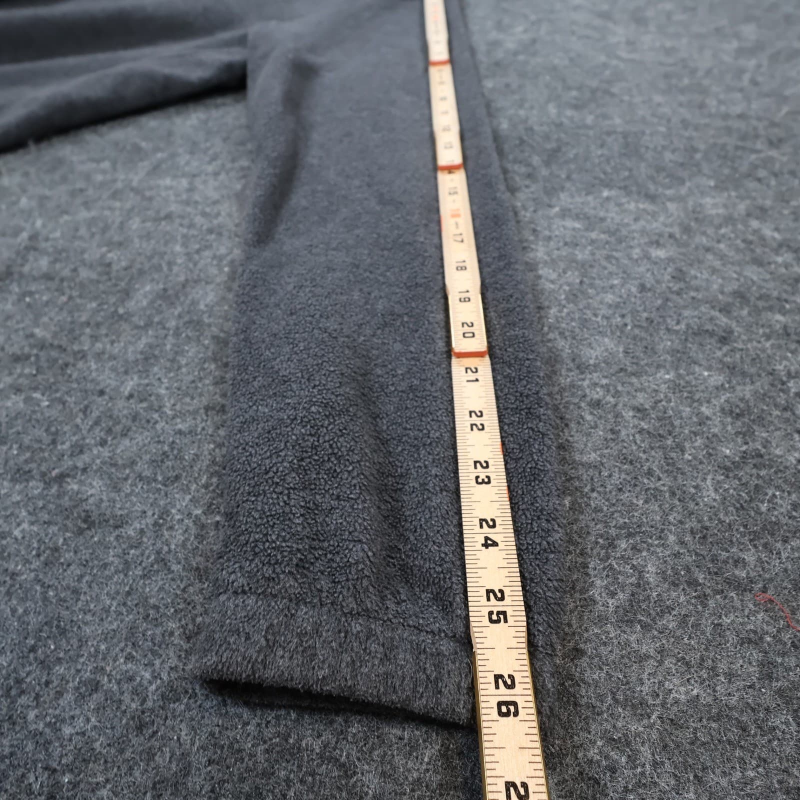 Columbia Fleece Pullover Mens Medium Gray Polyester Quarter Zip Hiking Sweater - Thumbnail 4