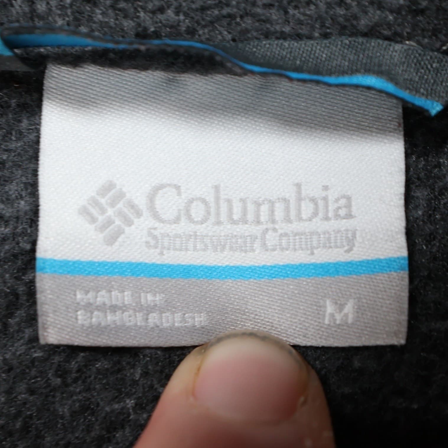Columbia Fleece Pullover Mens Medium Gray Polyester Quarter Zip Hiking Sweater - Thumbnail 7