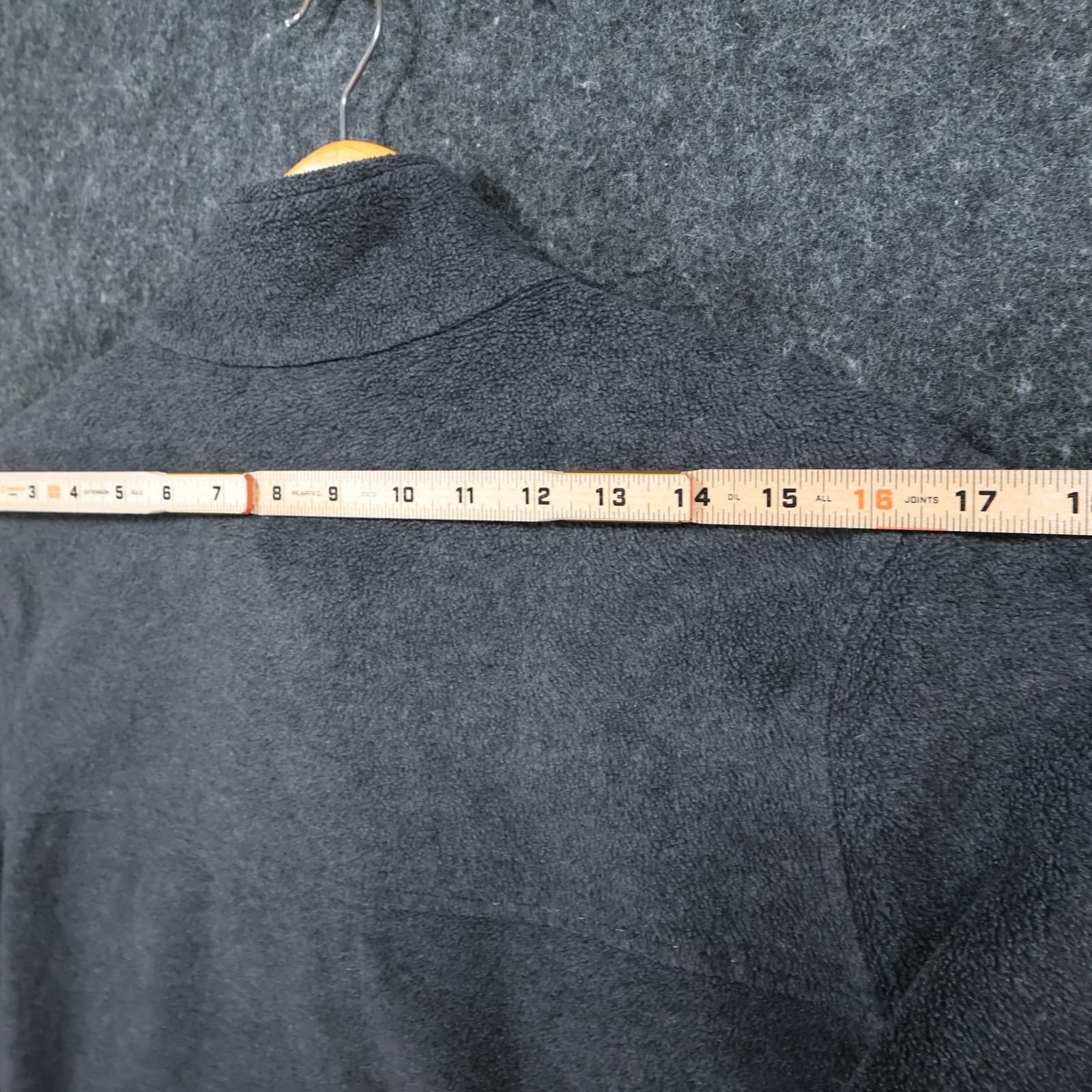 Columbia Fleece Pullover Mens Medium Gray Polyester Quarter Zip Hiking Sweater - Thumbnail 6
