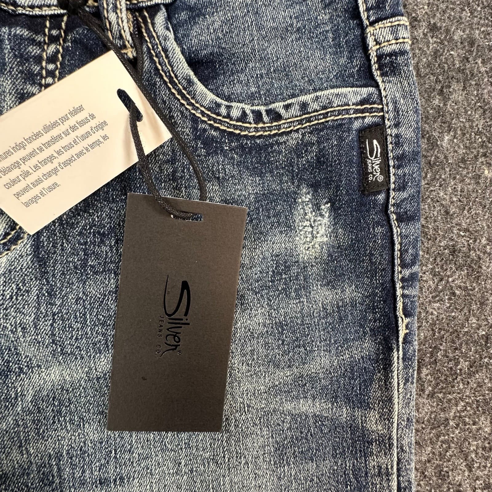 Silver Jeans Co Tammy Slim Bootcut Girls Size 10 Blue Denim Stretch Mid Rise NEW - Thumbnail 14