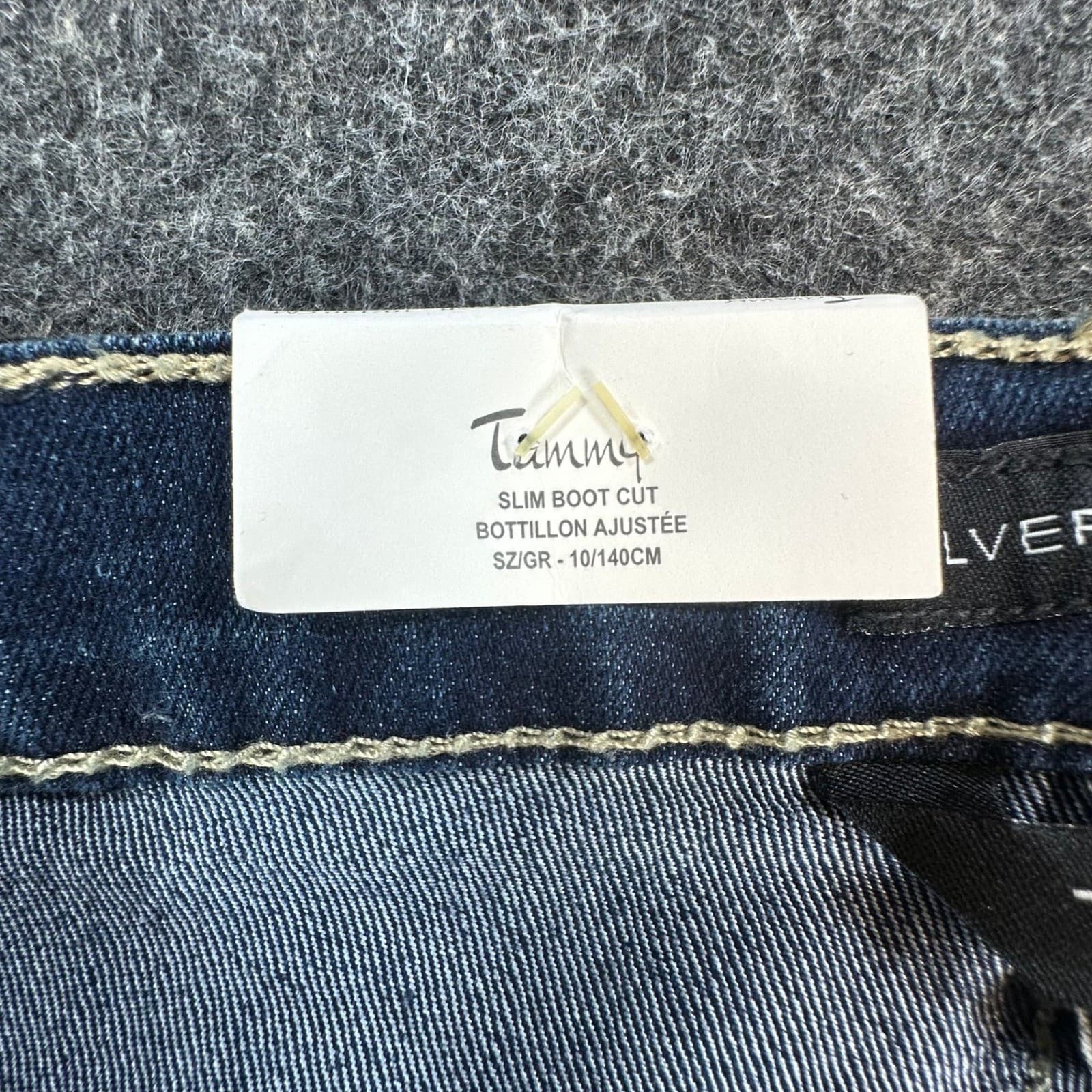 Silver Jeans Co Tammy Slim Bootcut Girls Size 10 Blue Denim Stretch Mid Rise NEW - Thumbnail 19