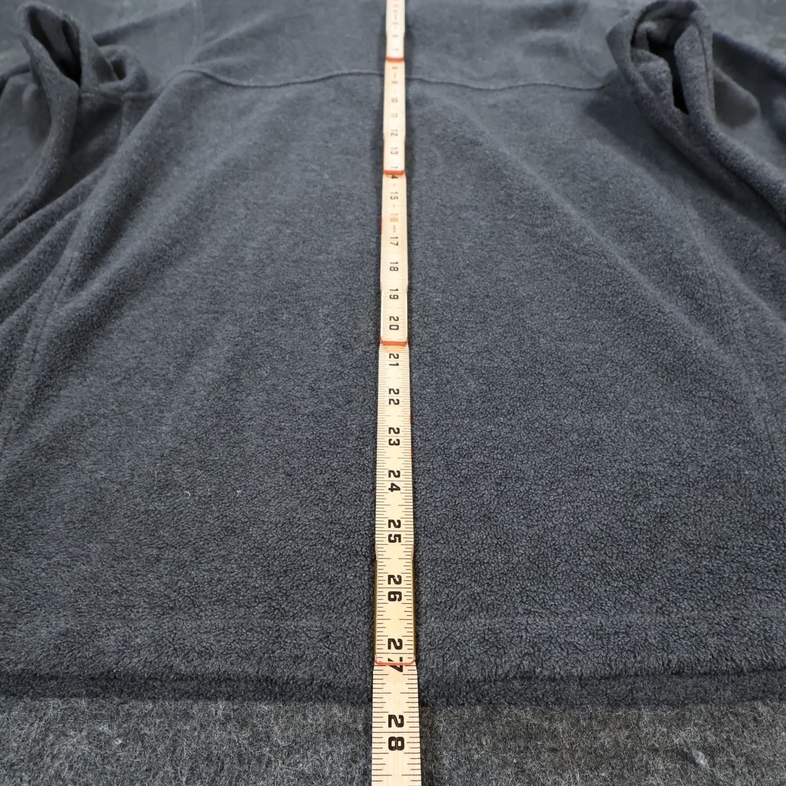 Columbia Fleece Pullover Mens Medium Gray Polyester Quarter Zip Hiking Sweater - Thumbnail 5