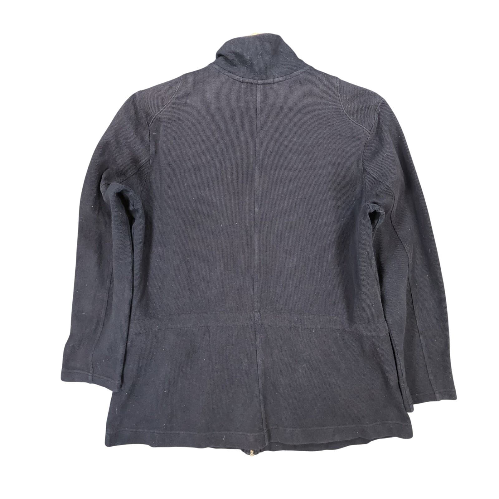 Lauren Ralph Lauren Jacket Womens XL Black Cotton Full Zip Utility Field Coat - Thumbnail 2