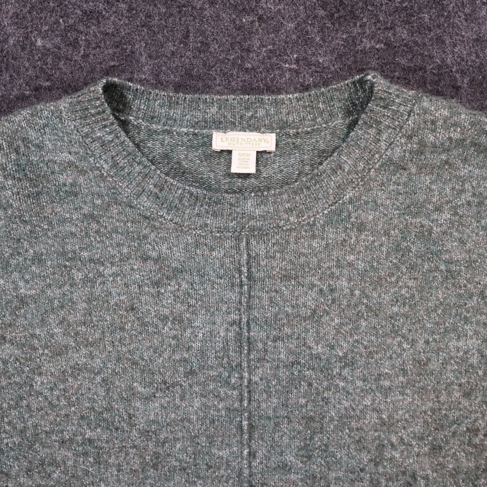 Legendary Outfitters Sweater Womens Small Green Knit Relaxed Crewneck Pullover - Thumbnail 9