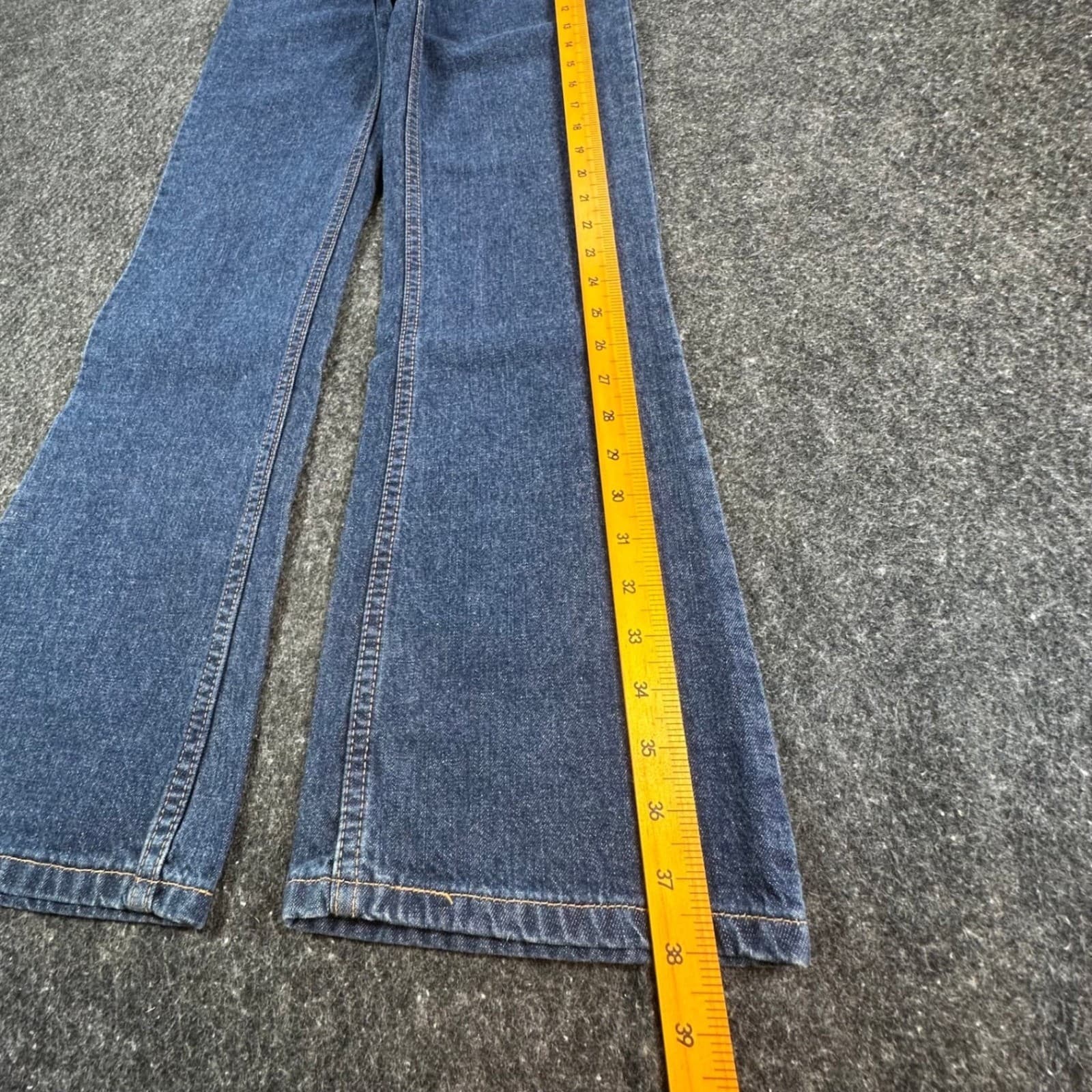Levis 517 Flare Jeans Girls 12 Blue Cotton Regular Fit Y2K New Old Stock - Thumbnail 3