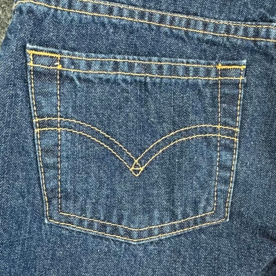 Levis 517 Flare Jeans Girls 12 Blue Cotton Regular Fit Y2K New Old Stock - Thumbnail 14