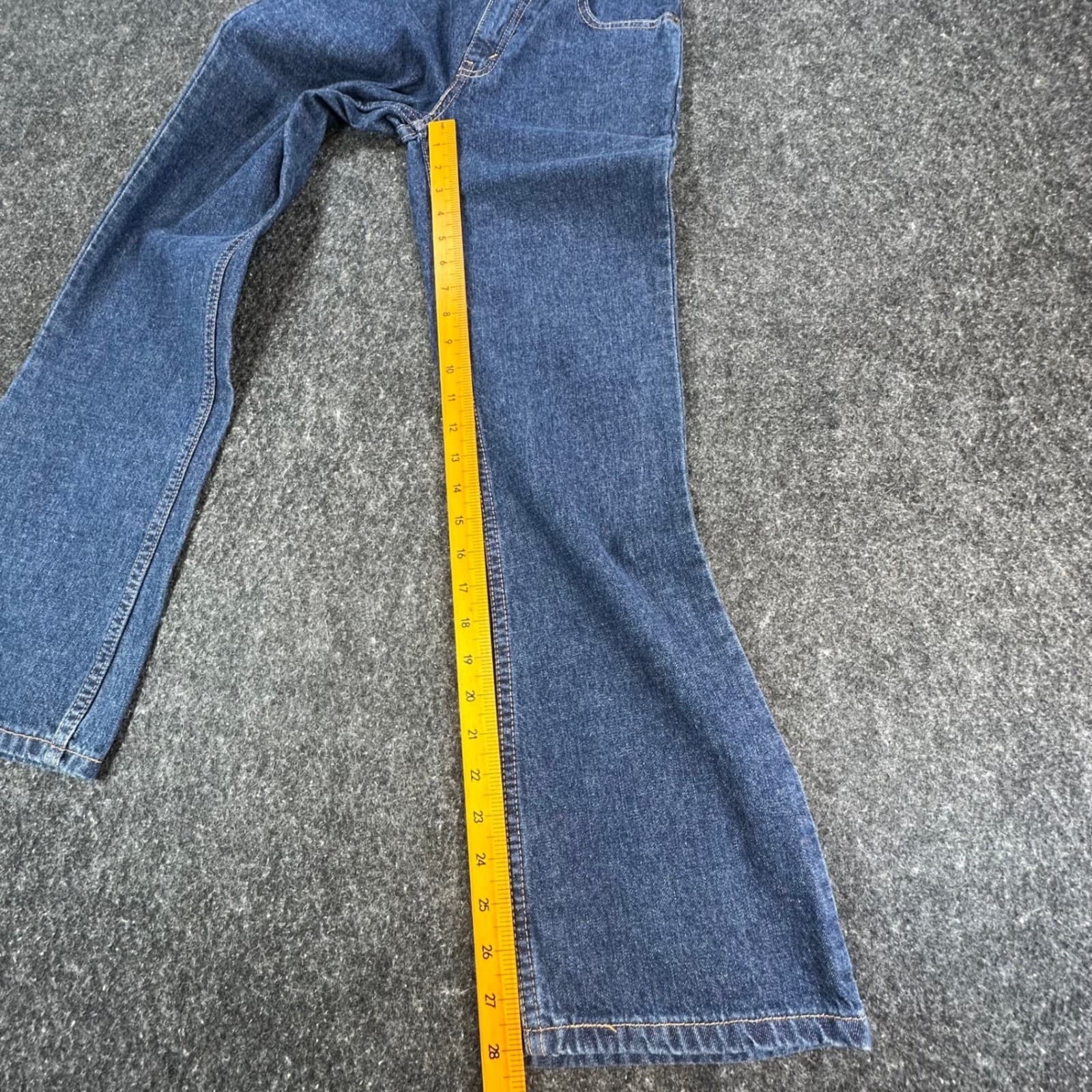 Levis 517 Flare Jeans Girls 12 Blue Cotton Regular Fit Y2K New Old Stock - Thumbnail 4