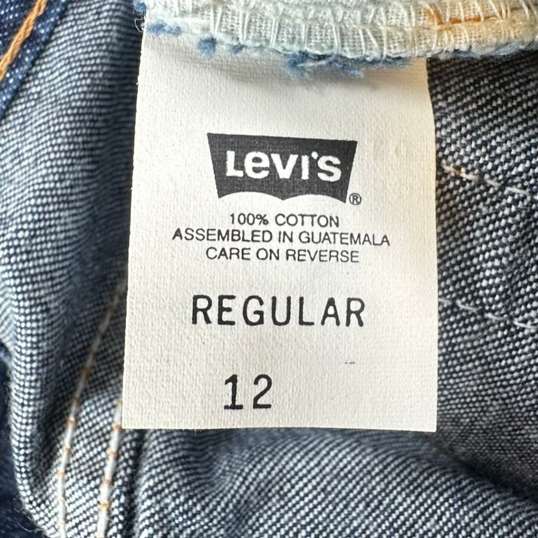 Levis 517 Flare Jeans Girls 12 Blue Cotton Regular Fit Y2K New Old Stock - Thumbnail 9