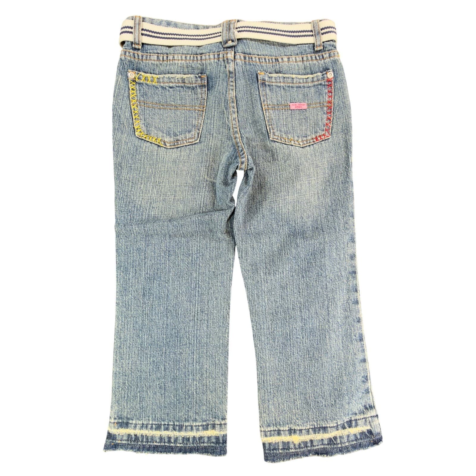 U.S. Polo Assn Jeans Girls 12 Blue Denim Butterfly Embroidered Y2K New With Tags - Thumbnail 2