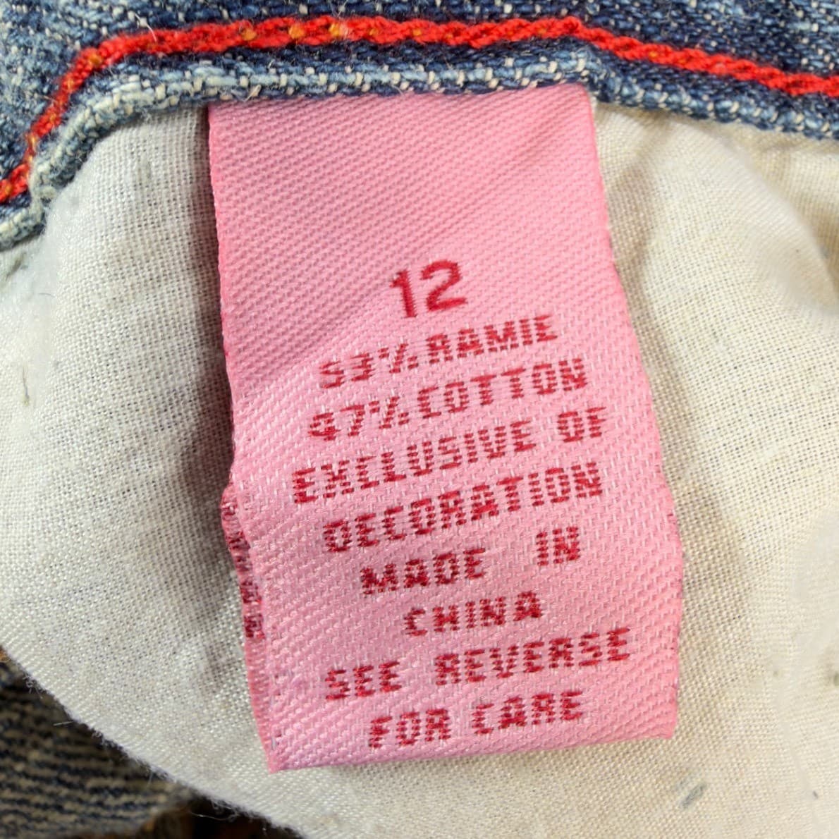 U.S. Polo Assn Jeans Girls 12 Blue Denim Butterfly Embroidered Y2K New With Tags - Thumbnail 10