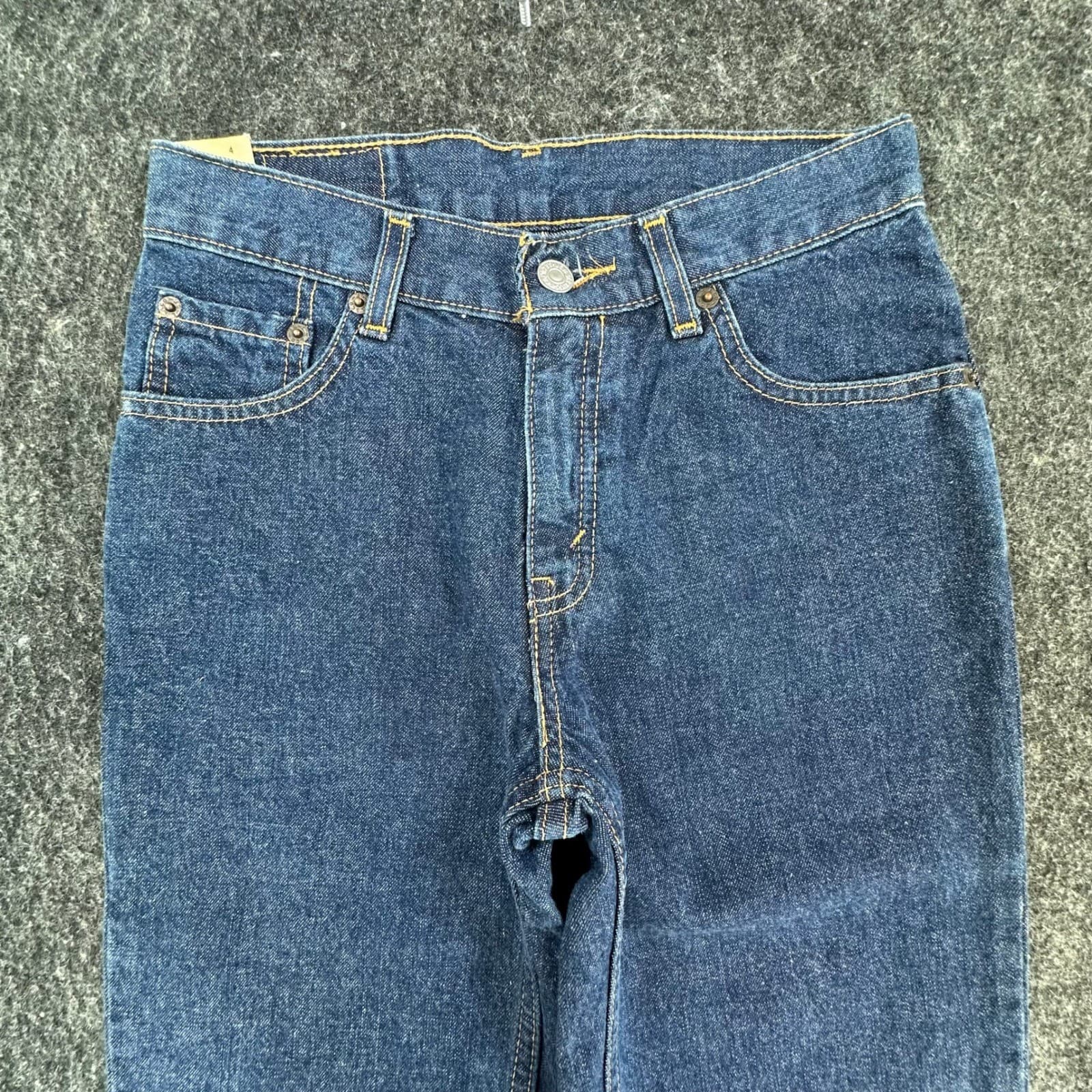 Levis 517 Flare Jeans Girls 12 Blue Cotton Regular Fit Y2K New Old Stock - Thumbnail 10