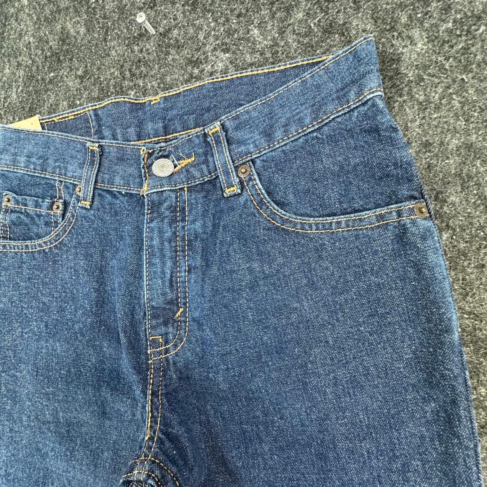 Levis 517 Flare Jeans Girls 12 Blue Cotton Regular Fit Y2K New Old Stock - Thumbnail 13