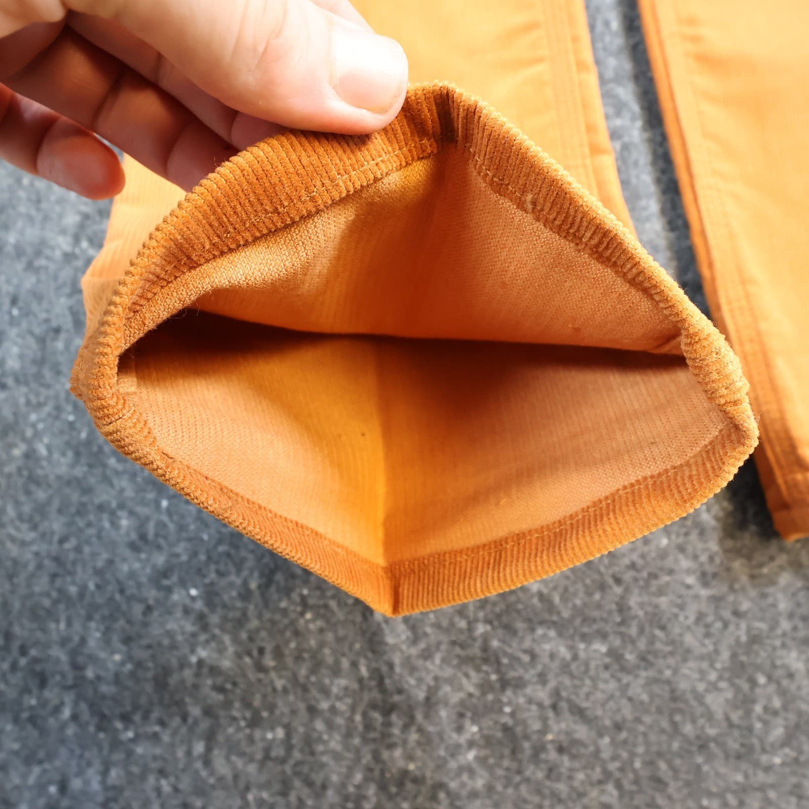 Maverick Corduroy Pants Juniors Size 7 Orange Vintage 80s New Old Stock NOS USA - Thumbnail 16