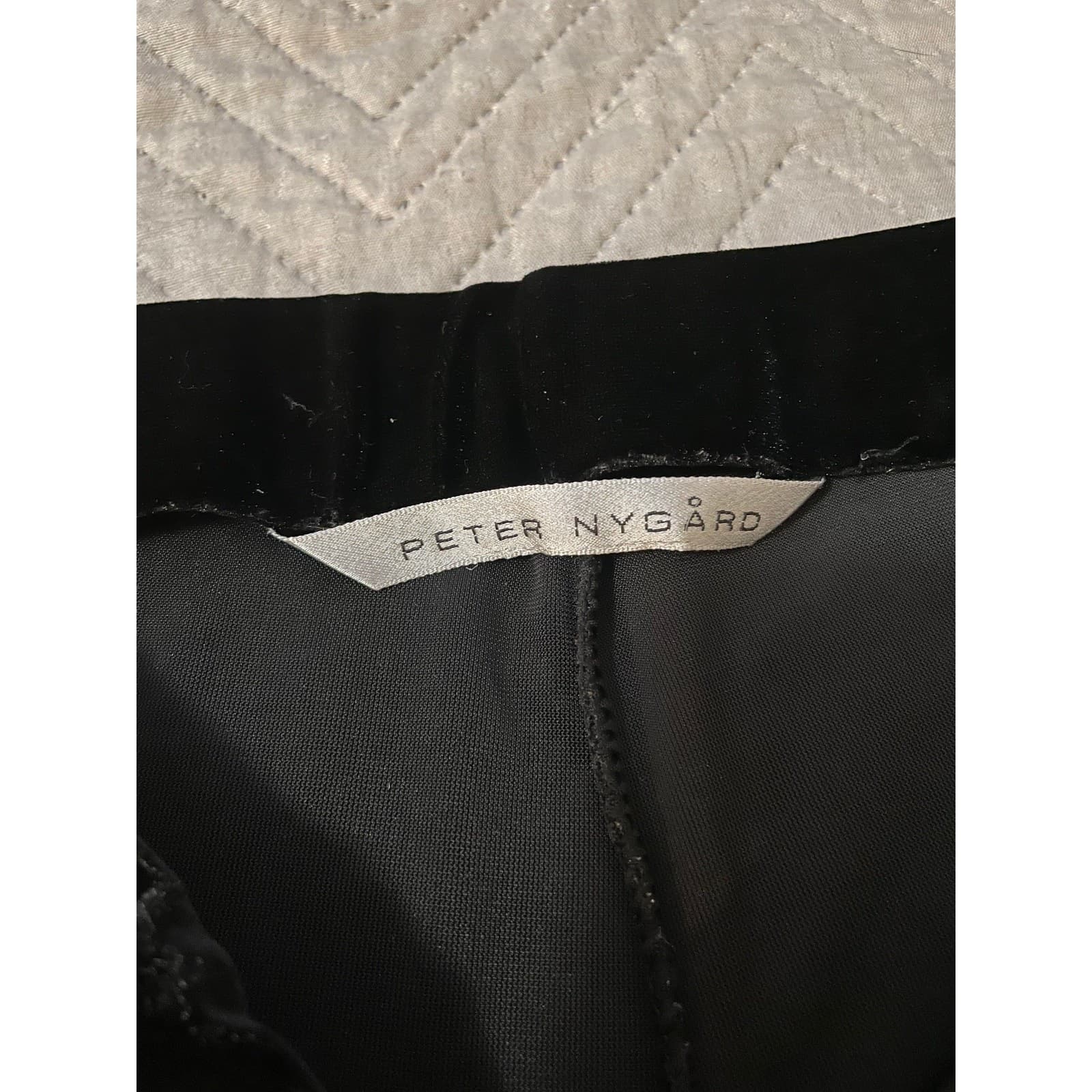 Vintage Peter Nygard Women’s Small Black Velour Wide-Leg Pants - Thumbnail 3