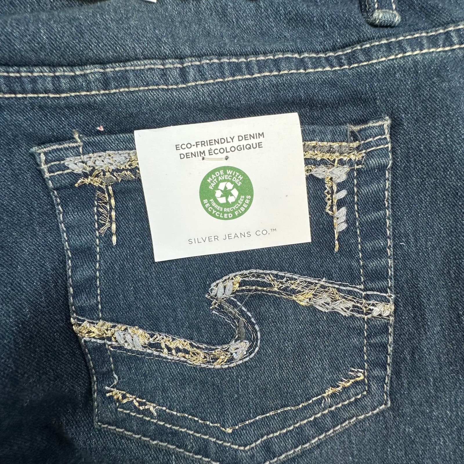 Silver Jeans Co Sasha Skinny Jeans Girls 16 Blue Eco Friendly Recycled Denim - Thumbnail 15