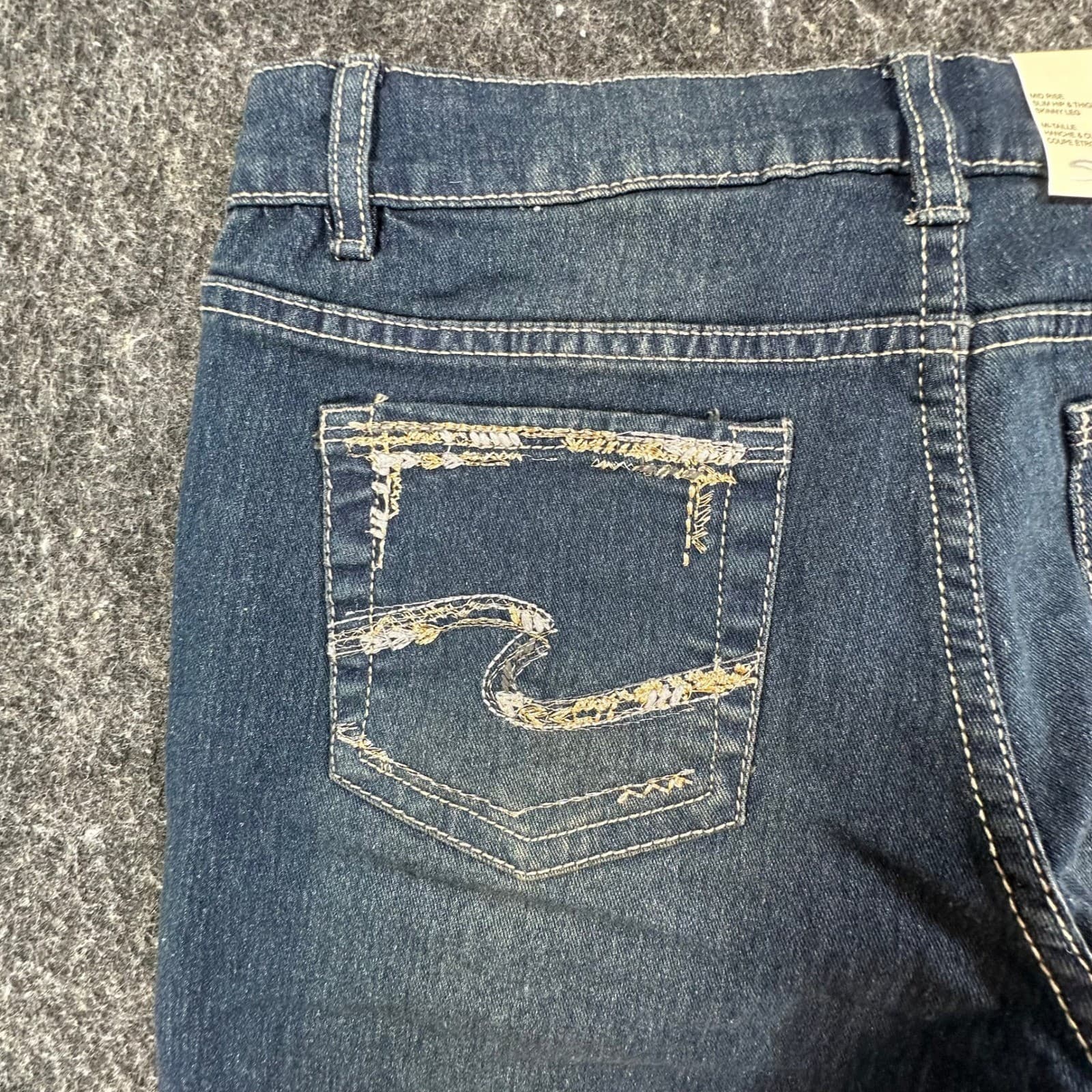 Silver Jeans Co Sasha Skinny Jeans Girls 16 Blue Eco Friendly Recycled Denim - Thumbnail 14