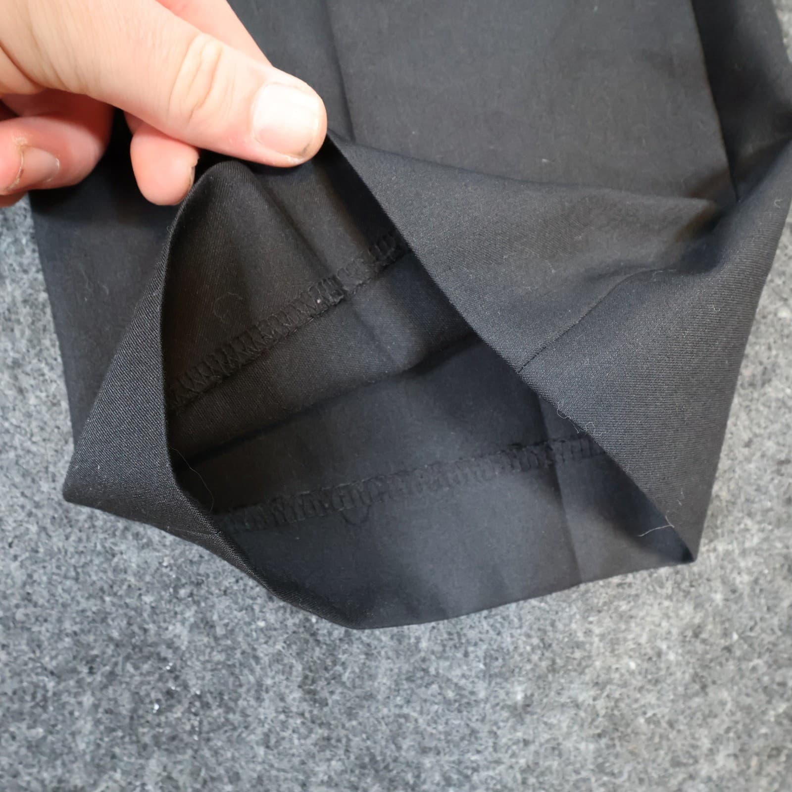 Perry Ellis Portfolio Dress Pants Mens 38x34 Black Poly Rayon Flat Front Slacks - Thumbnail 14