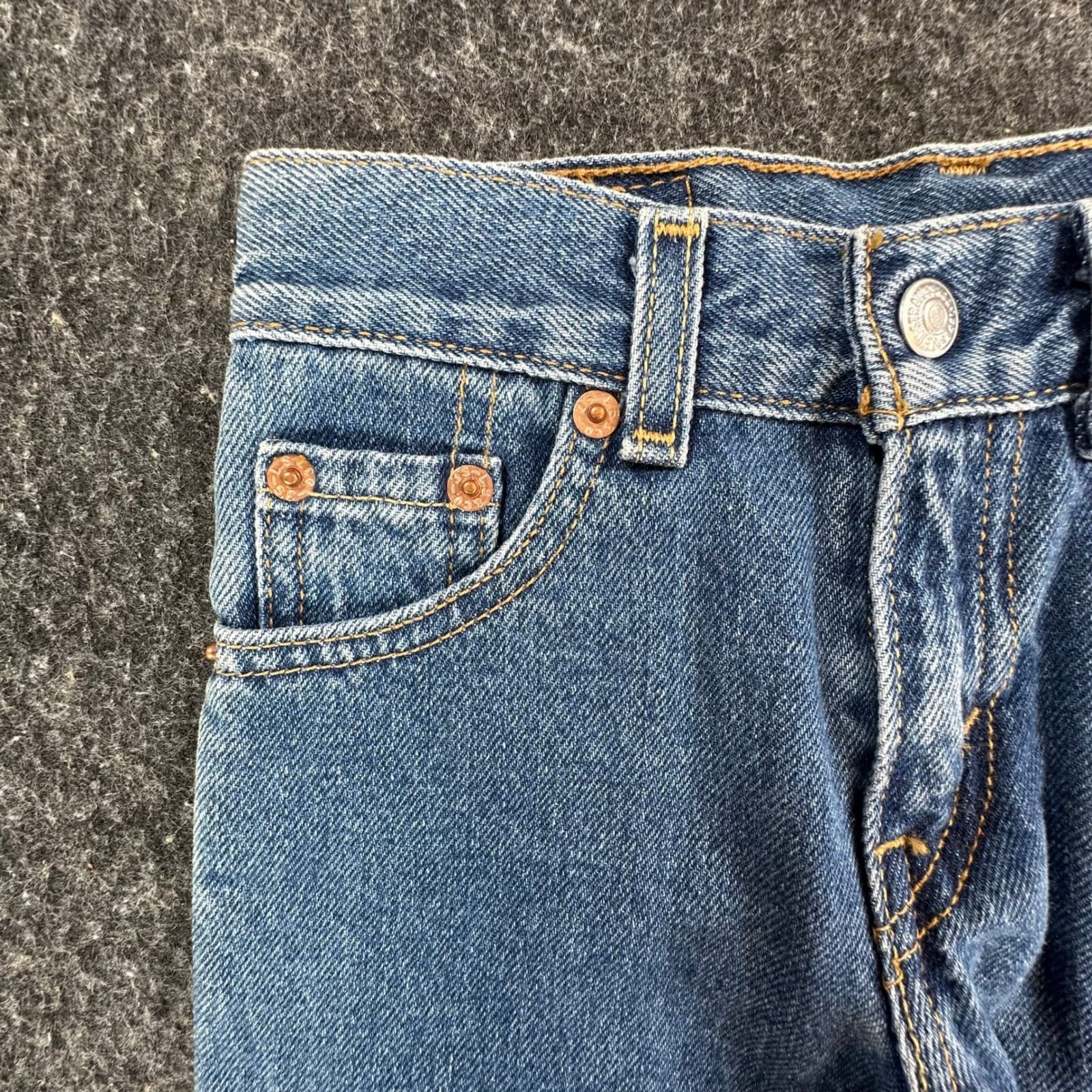 Levi's 517 Flare Jeans Girls Size 5 Blue 100% Cotton Regular Fit Y2K Vintage - Thumbnail 10
