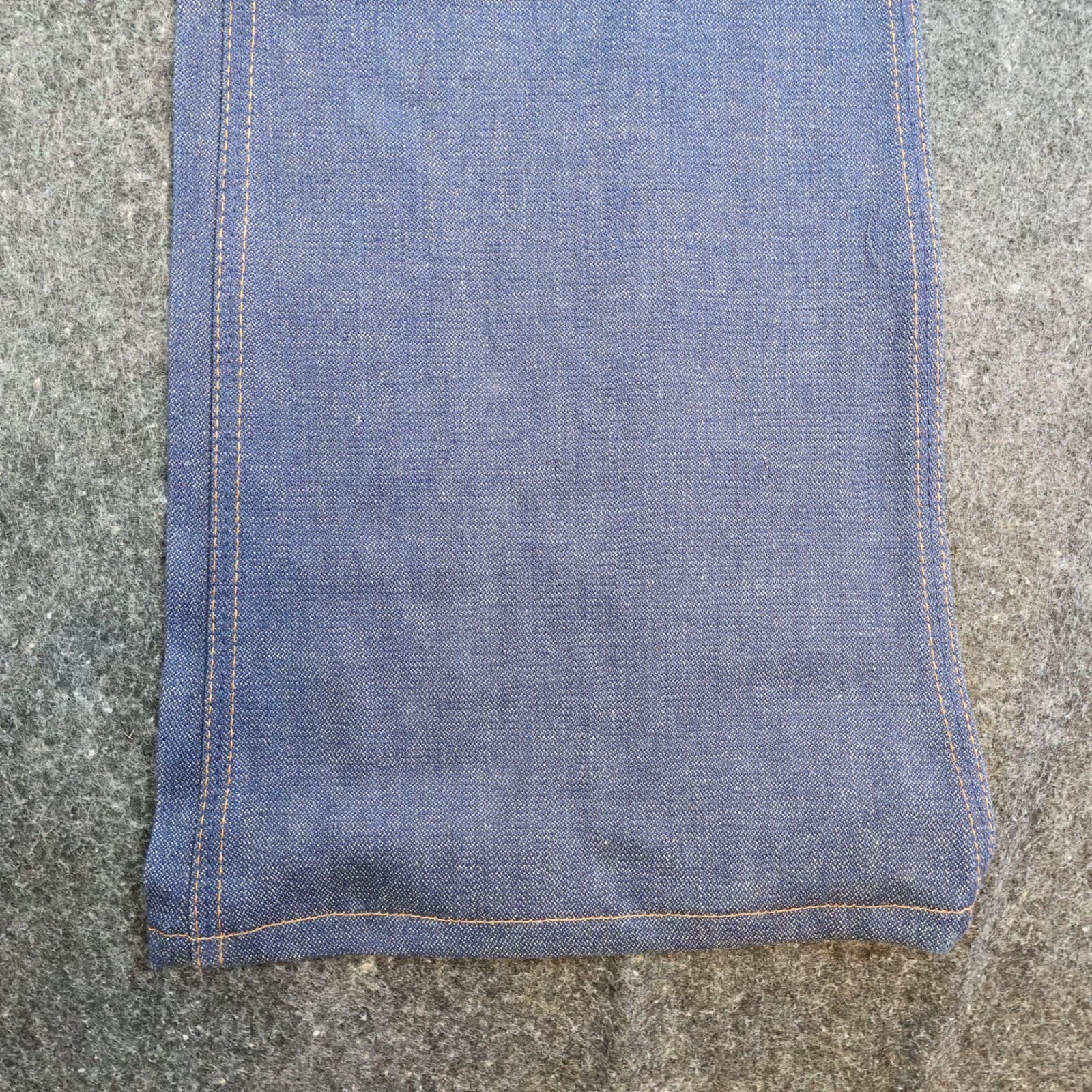 Maverick Flare Leg Jeans Youth 33XL Blue Cotton Vintage 70s NOS Made in USA - Thumbnail 13