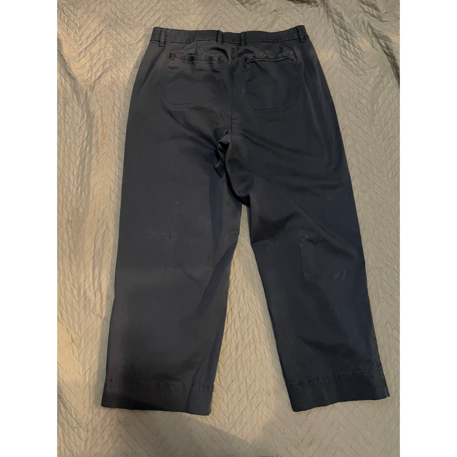 Elizabeth and James Women's Size 12 Cropped Dark Gray Dress Pants - Thumbnail 8