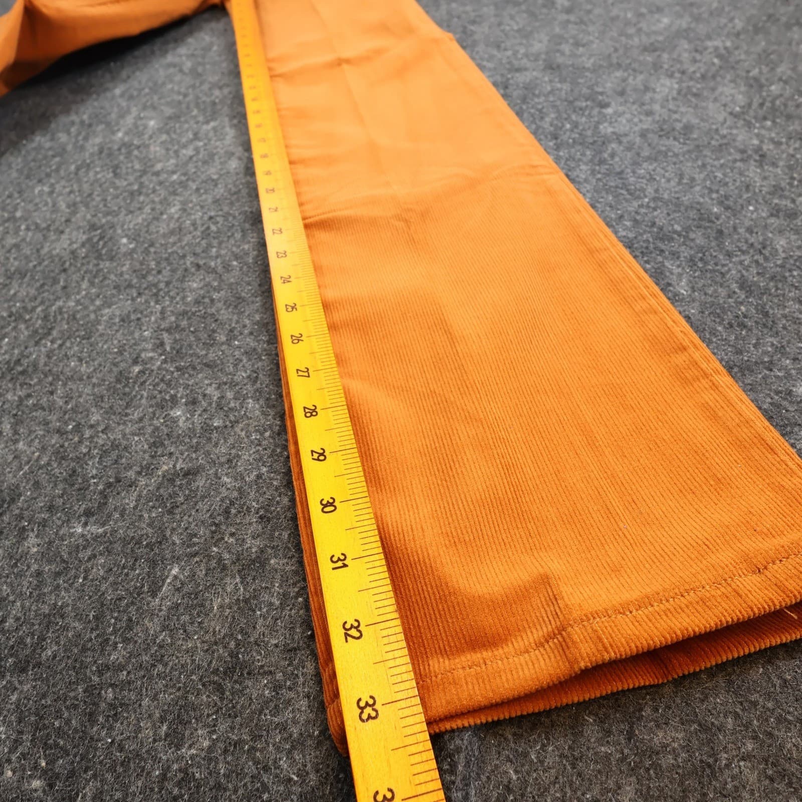 Maverick Corduroy Pants Juniors Size 7 Orange Vintage 80s New Old Stock NOS USA - Thumbnail 5