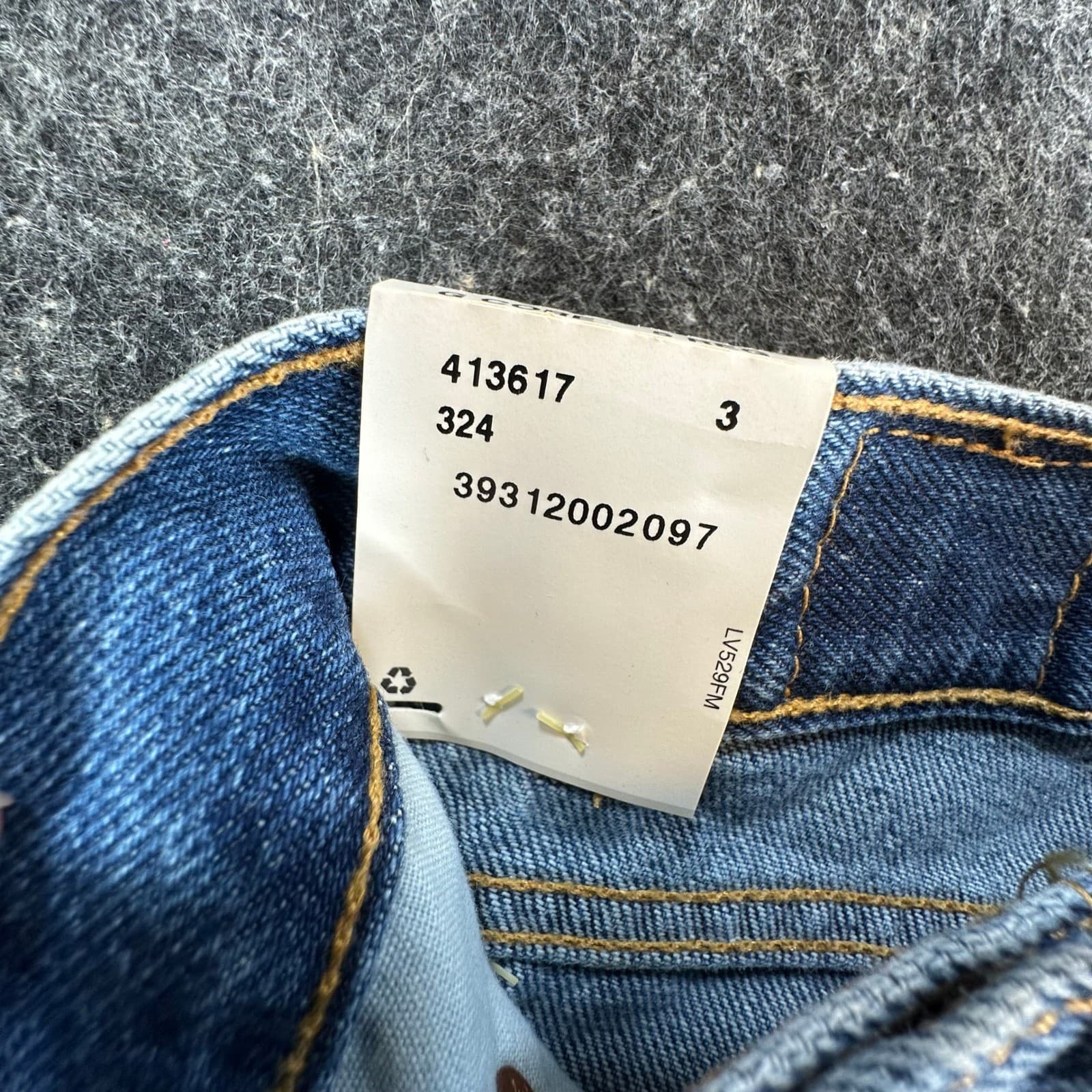Levi's 517 Flare Jeans Girls Size 5 Blue 100% Cotton Regular Fit Y2K Vintage - Thumbnail 13