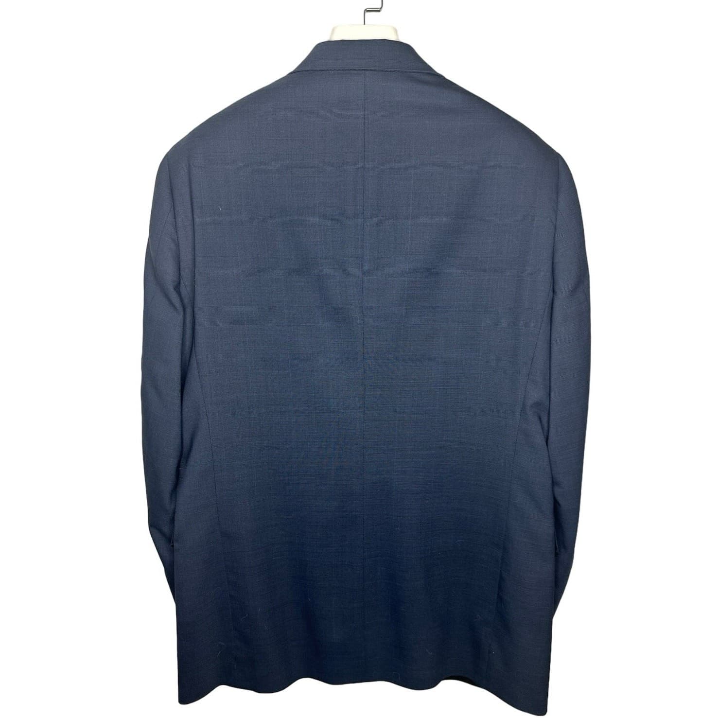 Austin Reed London England Mens 40R Navy Blue Wool Blend Suit Sport Coat Blazer - Thumbnail 3