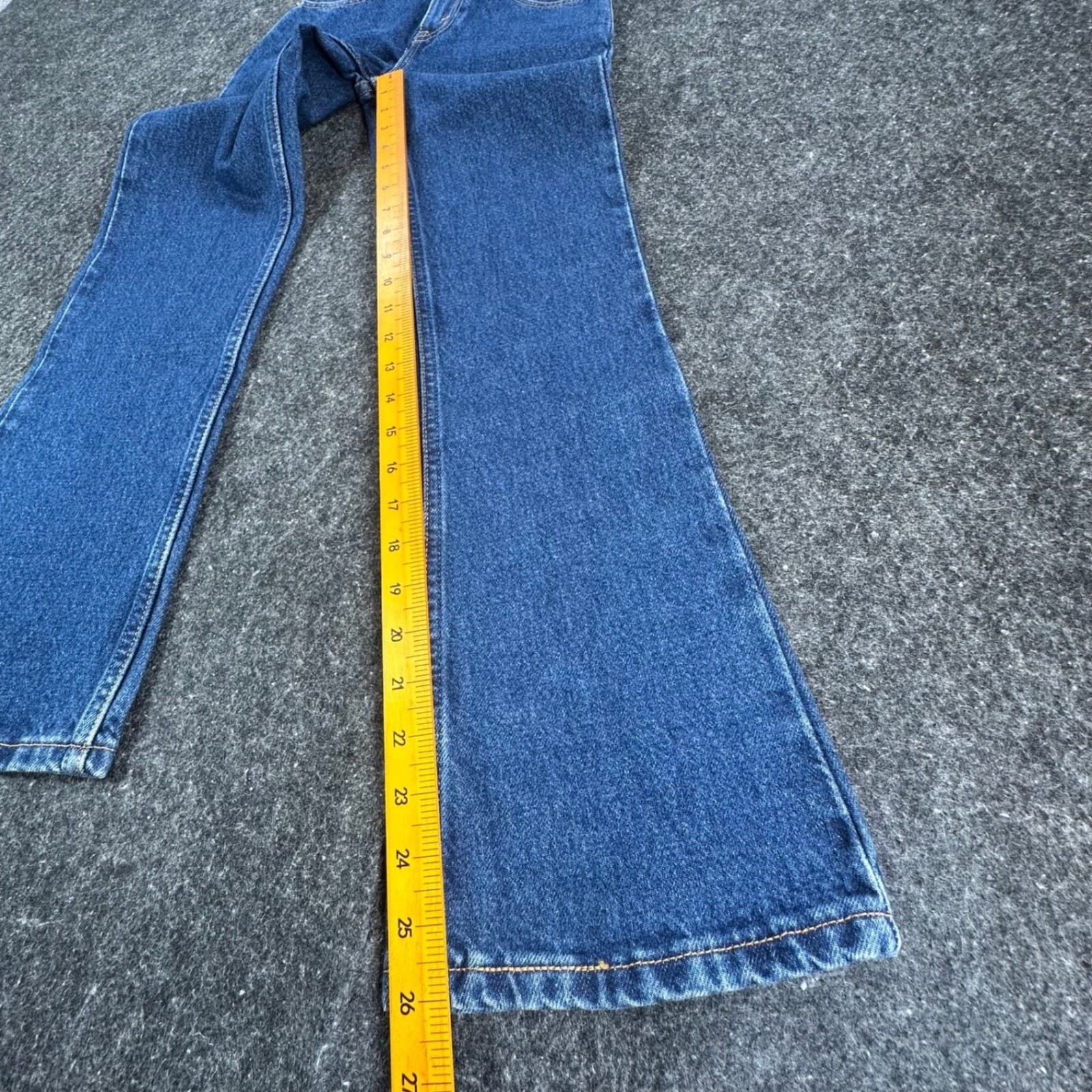 Levi's 517 Flare Jeans Girls Size 10 Slim Blue Denim Cotton Y2K New With Tags - Thumbnail 4