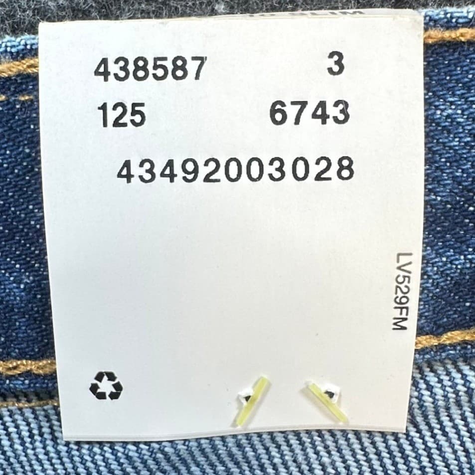 Levi's 517 Flare Jeans Girls Size 10 Slim Blue Denim Cotton Y2K New With Tags - Thumbnail 16