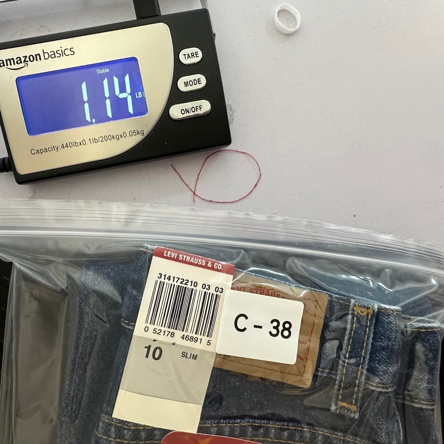 Levi's 517 Flare Jeans Girls Size 10 Slim Blue Denim Cotton Y2K New With Tags - Thumbnail 17