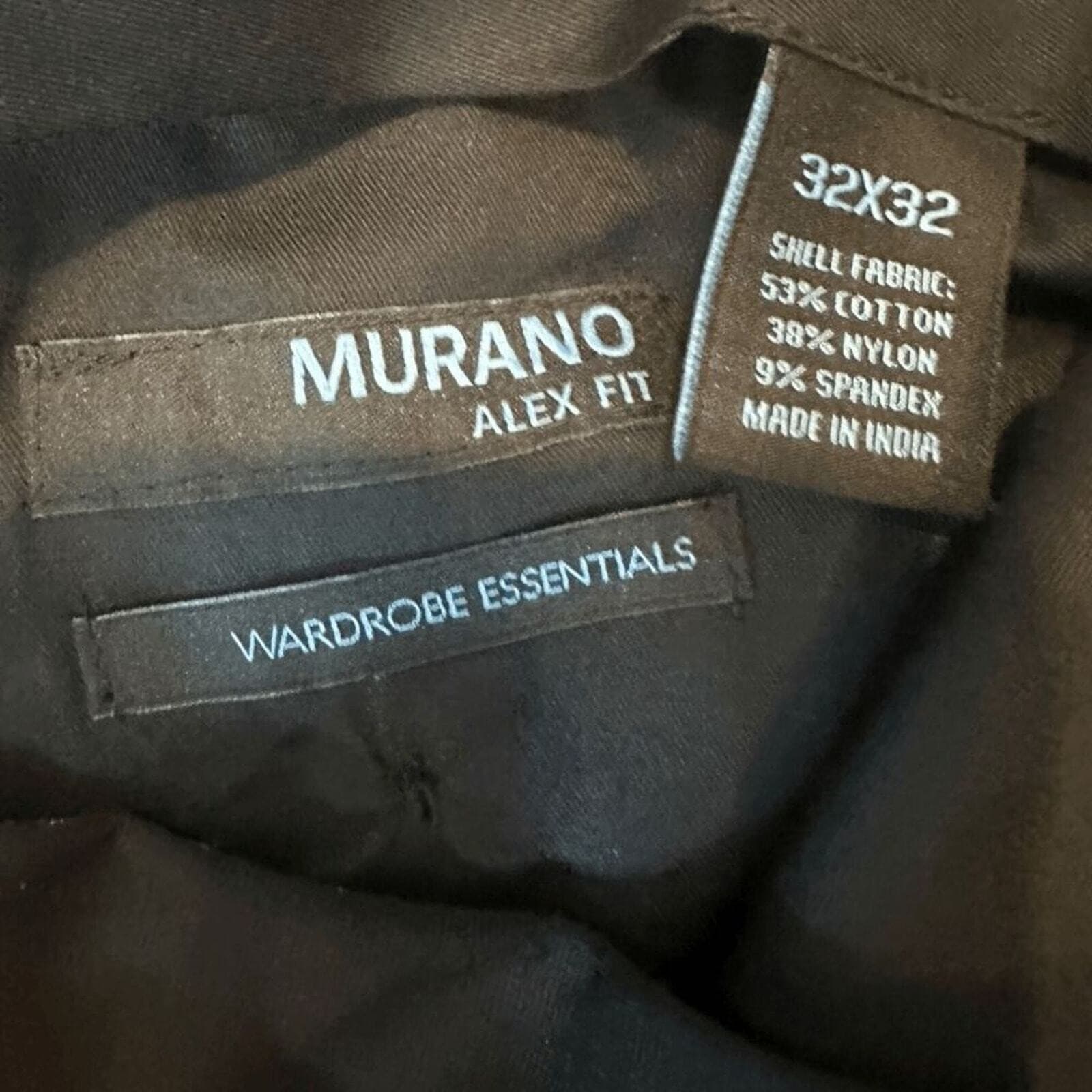 Murano Alex Fit Chino Pants Mens 32x32 Navy - Thumbnail 3