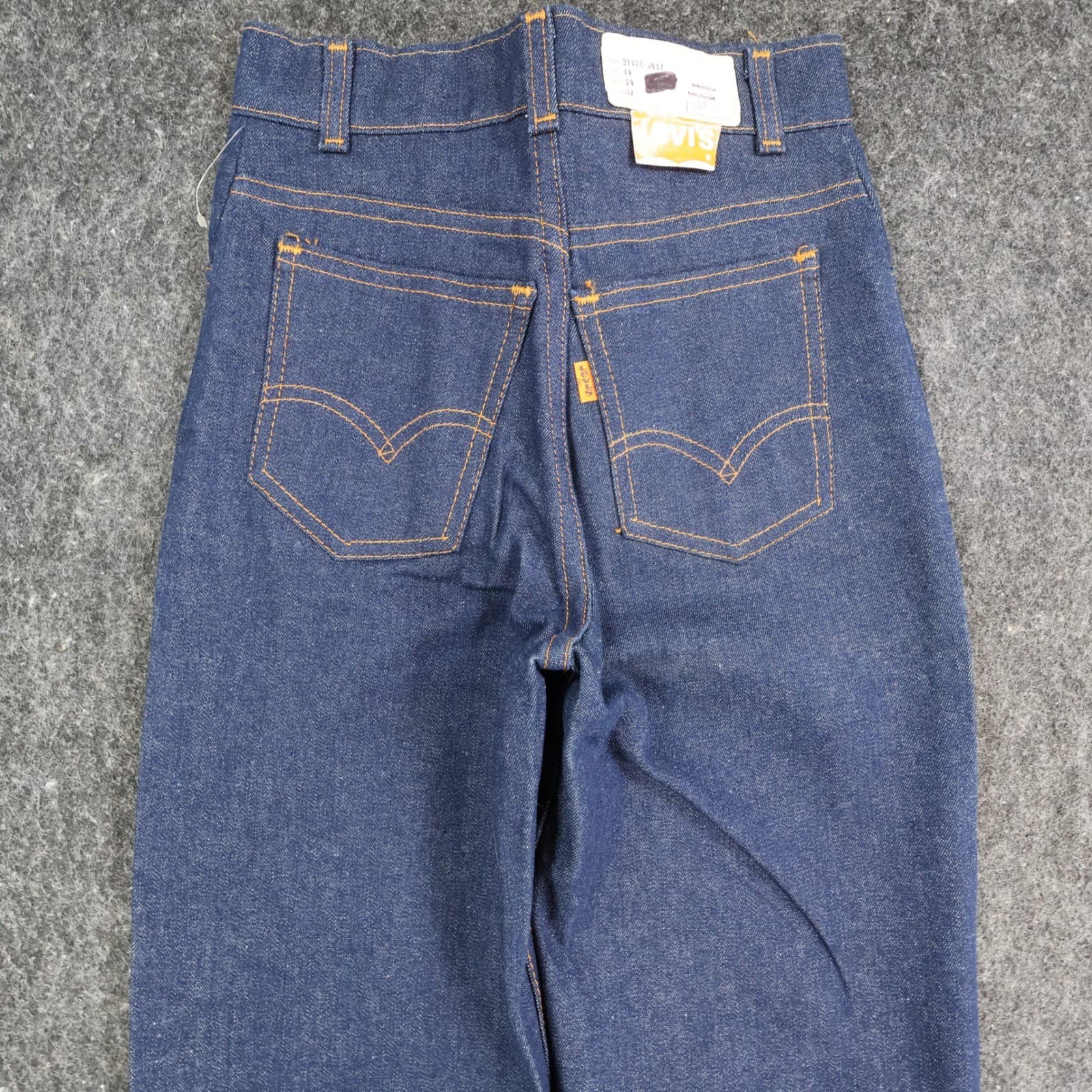 Levi's Slim Straight Jeans Girls 14 Blue Cotton Vintage 80s 90s Orange Tag NOS - Thumbnail 11