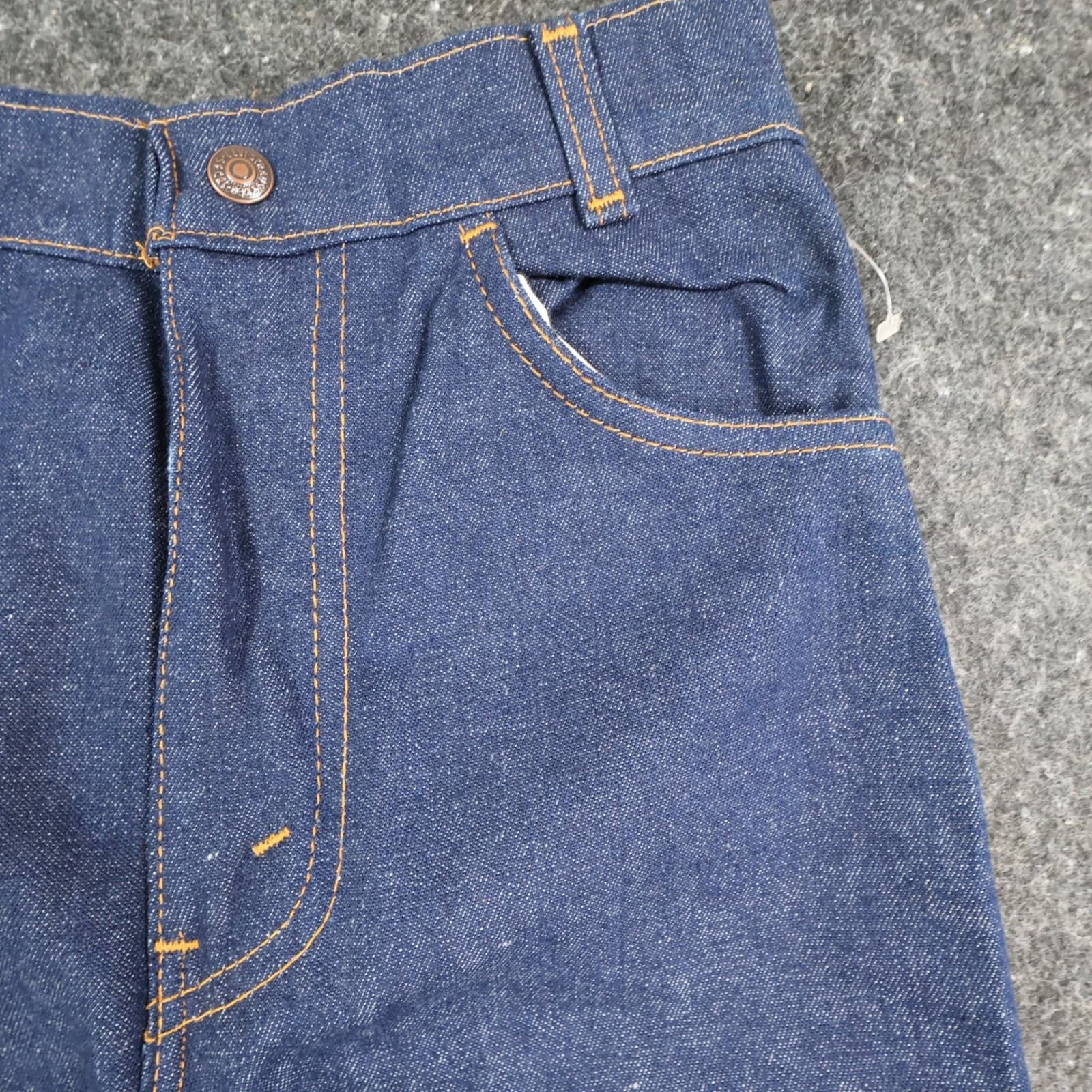 Levi's Slim Straight Jeans Girls 14 Blue Cotton Vintage 80s 90s Orange Tag NOS - Thumbnail 12