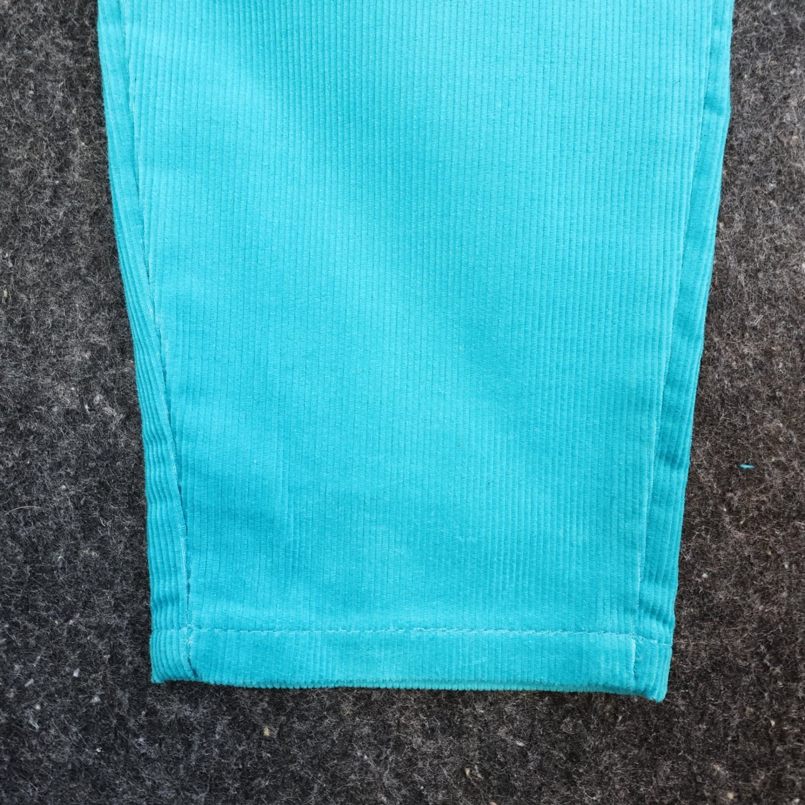Levi's Corduroy Pants Girls 14 Slim Turquoise Blue Vintage 80s 90s New Old Stock - Thumbnail 15