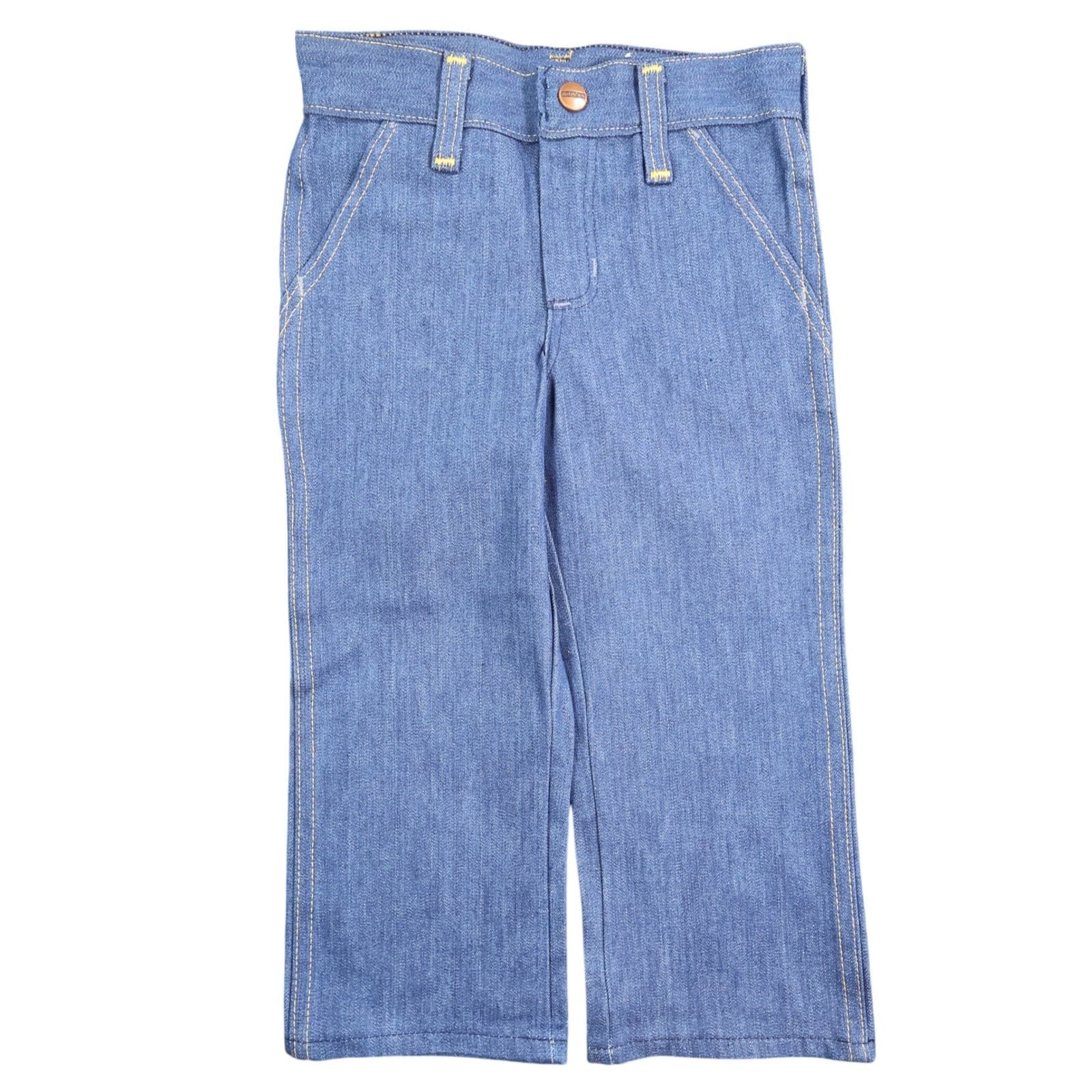Maverick Jeans Boys 4 Regular Blue Denim Vintage 70s 80s Hot Air Balloon NOS - Thumbnail 2